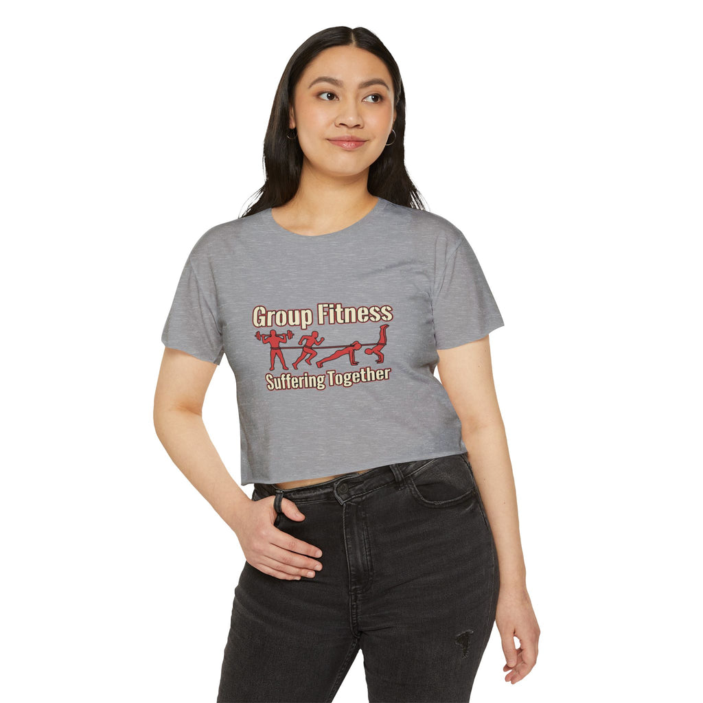 Group Fitness Suffering Together Women's Festival Crop Top