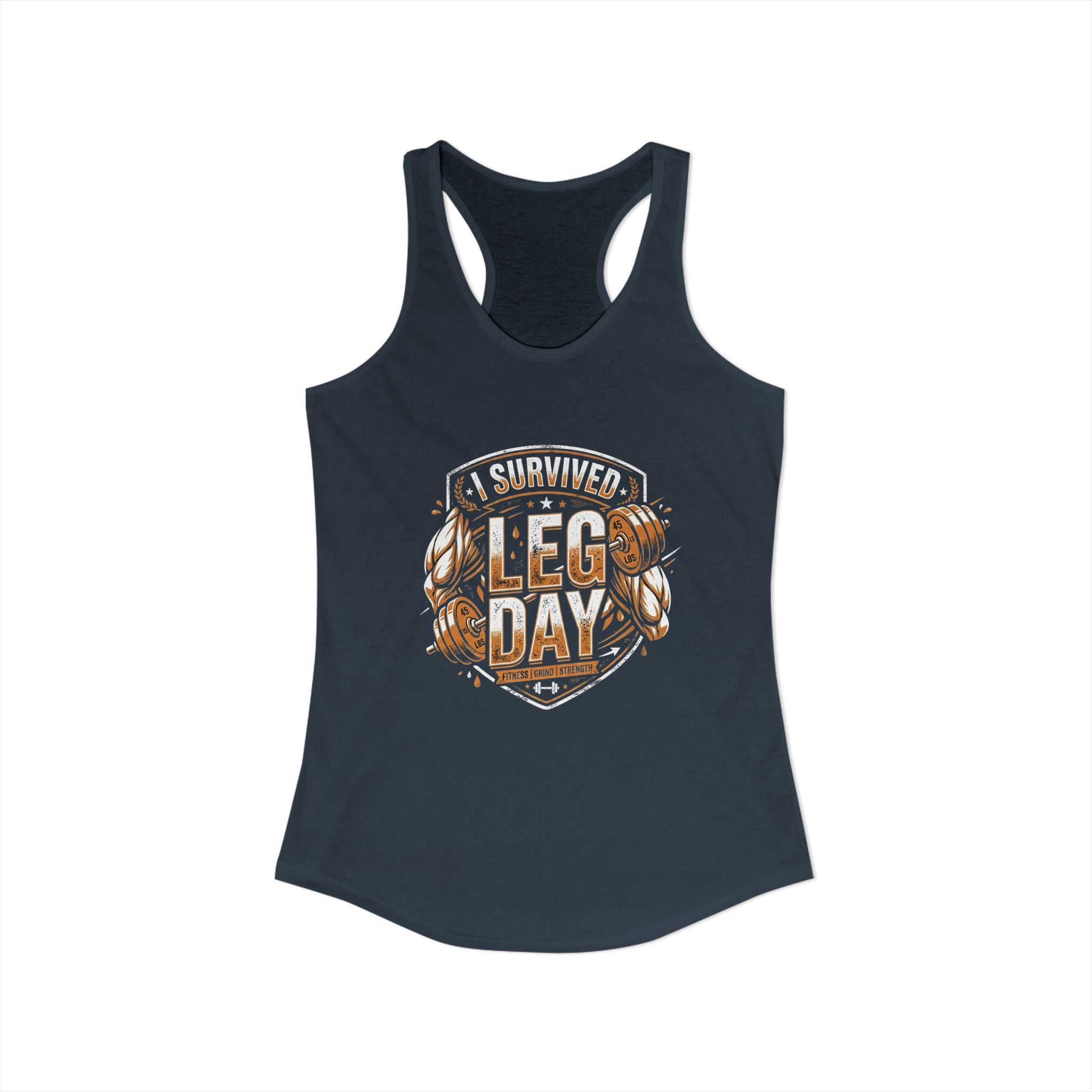 I Survived Leg Day Women's Ideal Racerback Tank