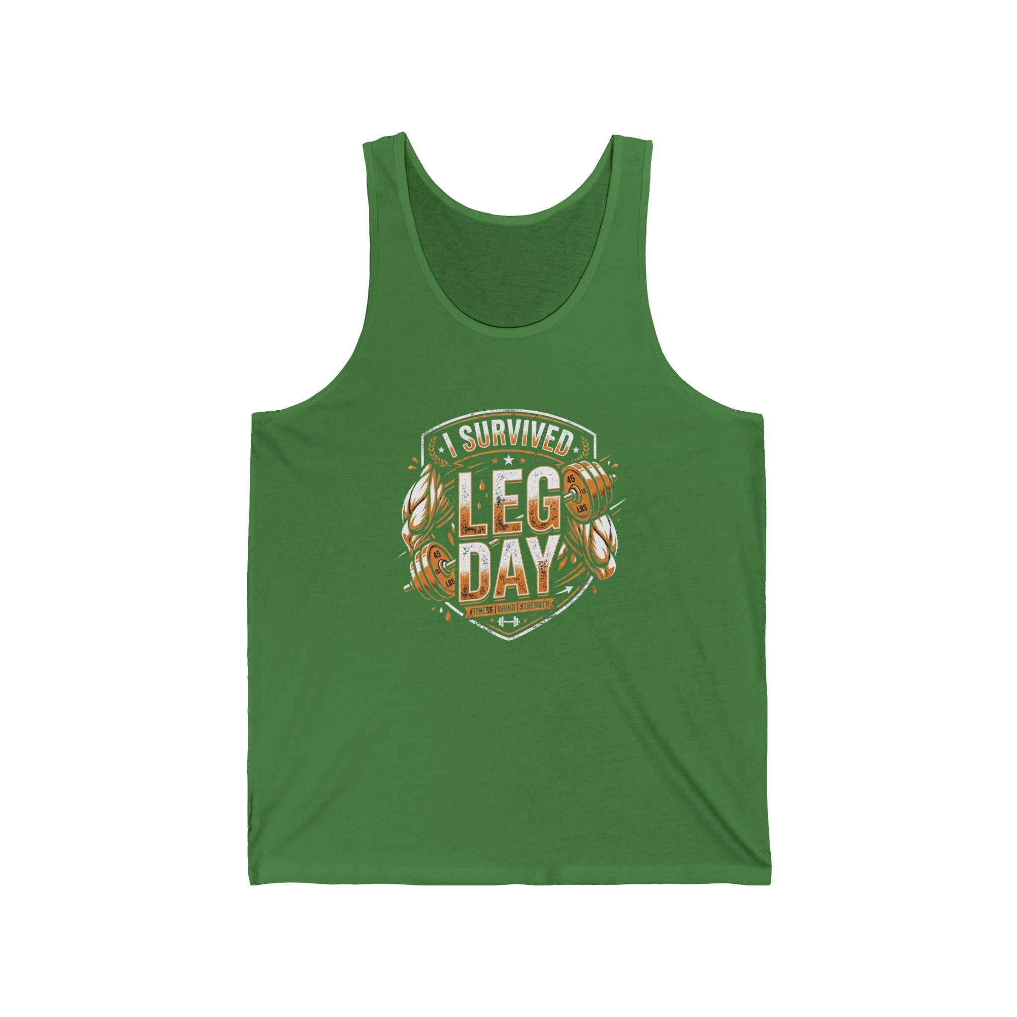 I Survived Leg Day Unisex Jersey Tank
