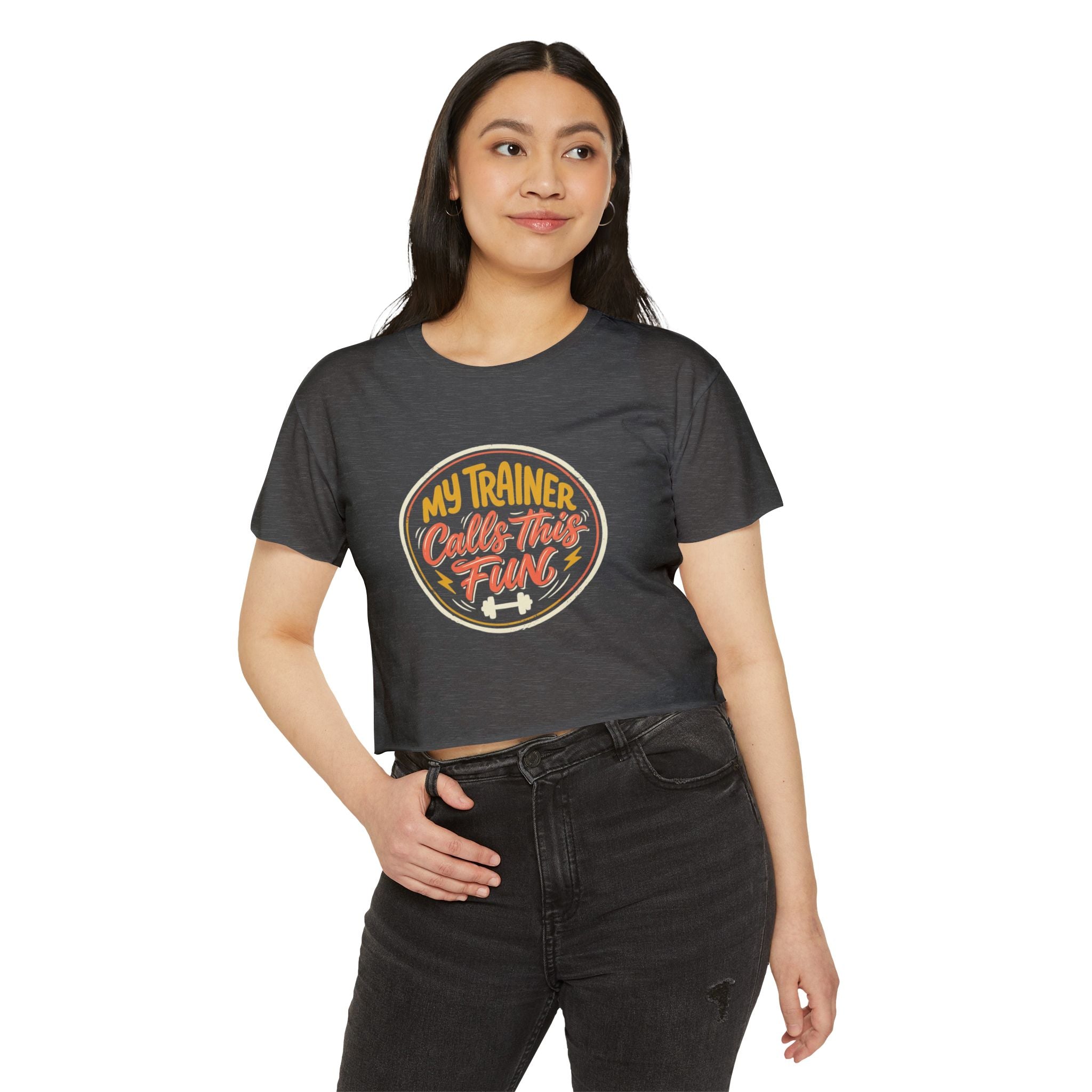 My Trainer Calls This Fun Women's Festival Crop Top