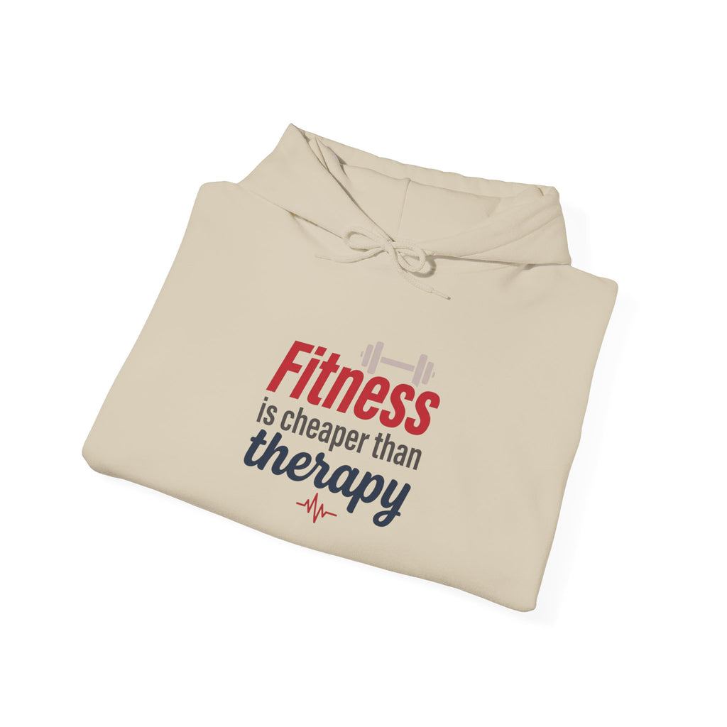 Fitness is Cheaper than Therapy Unisex Heavy Blend™ Hooded Sweatshirt