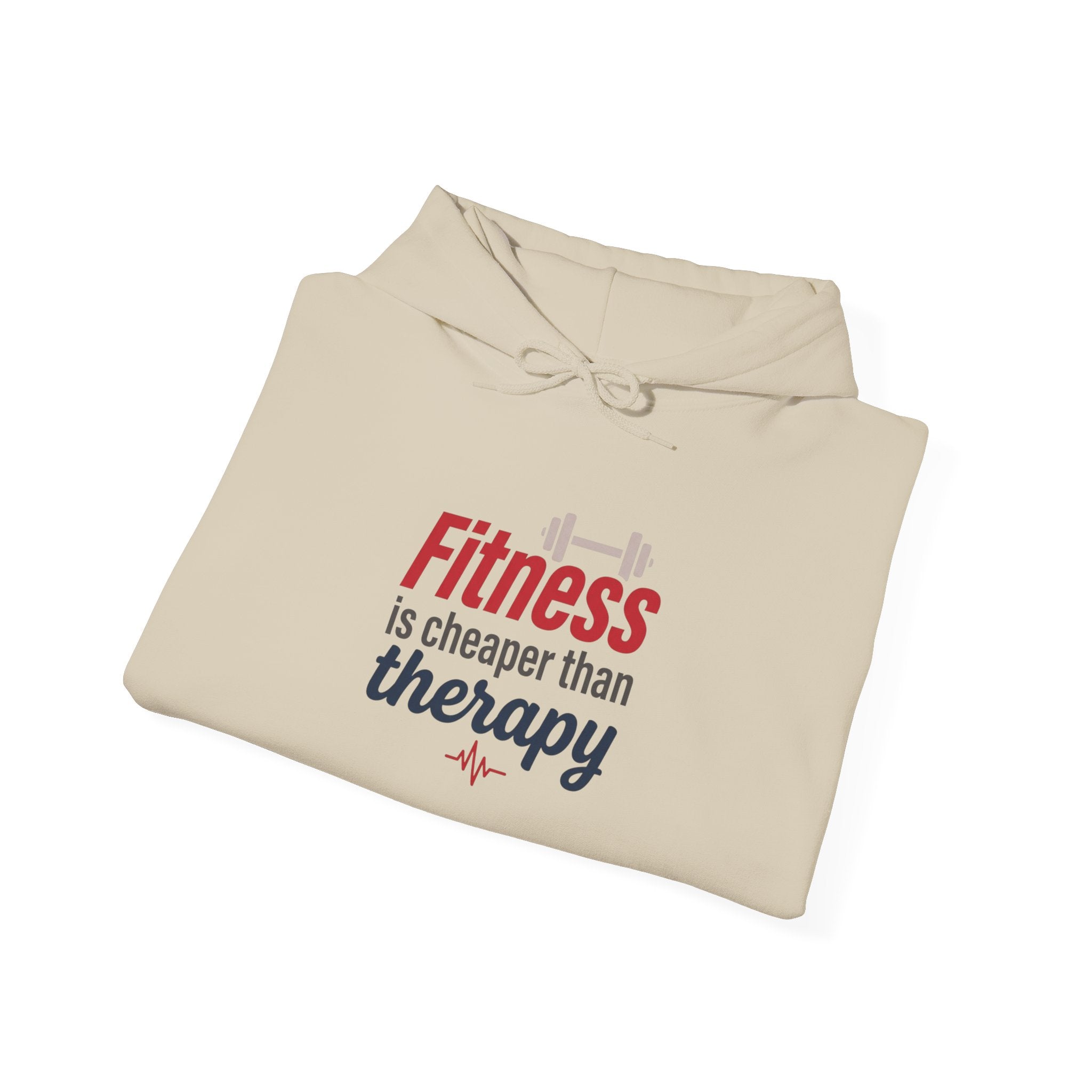Fitness is Cheaper than Therapy Unisex Heavy Blend™ Hooded Sweatshirt