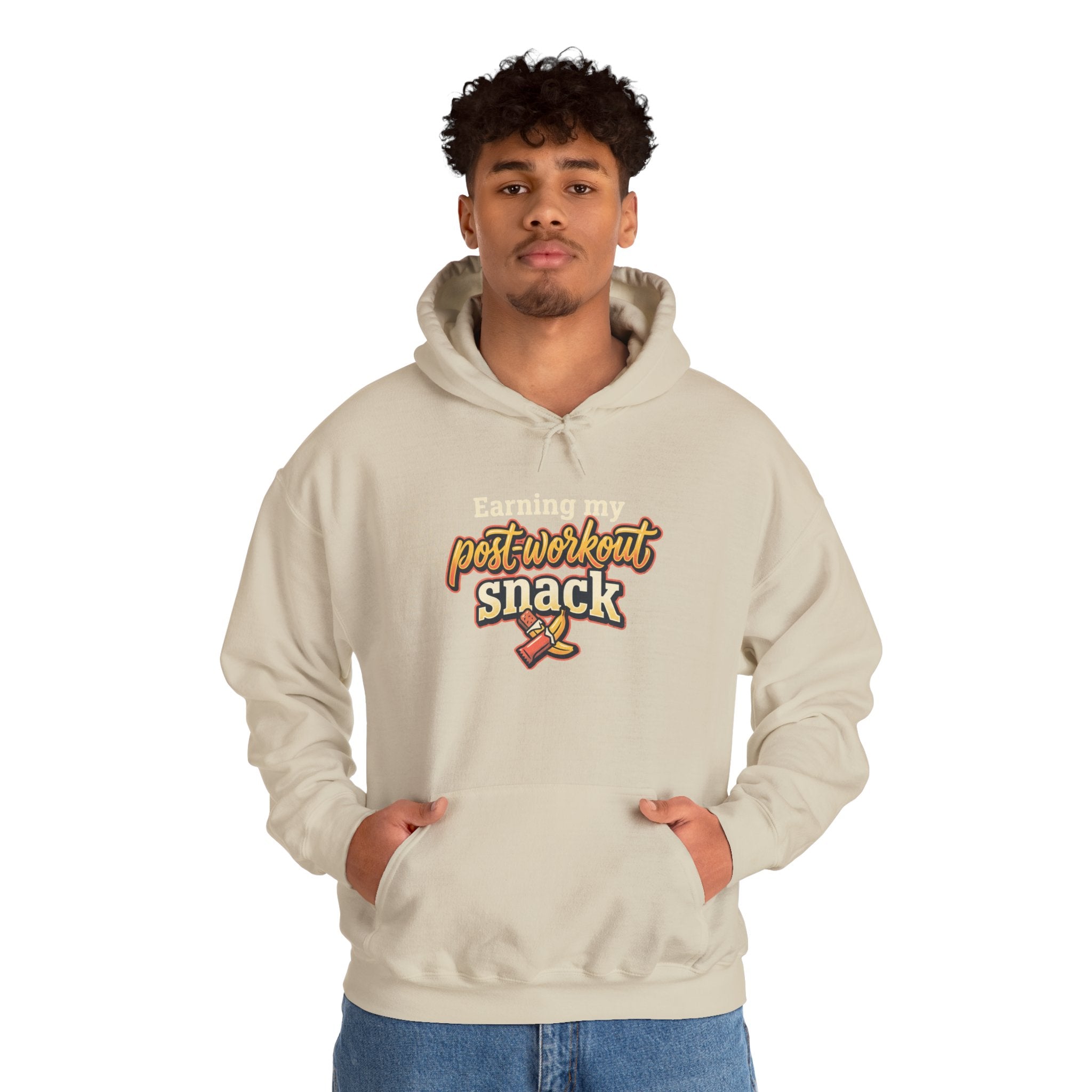 Earning My Post-Workout Snack Unisex Heavy Blend™ Hooded Sweatshirt