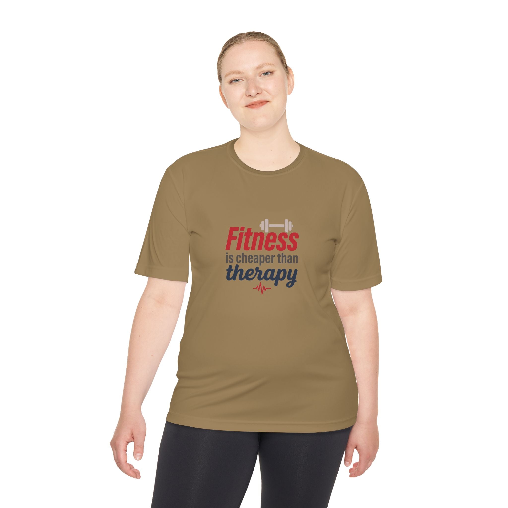 Fitness is Cheaper than Therapy Unisex Moisture Wicking Tee
