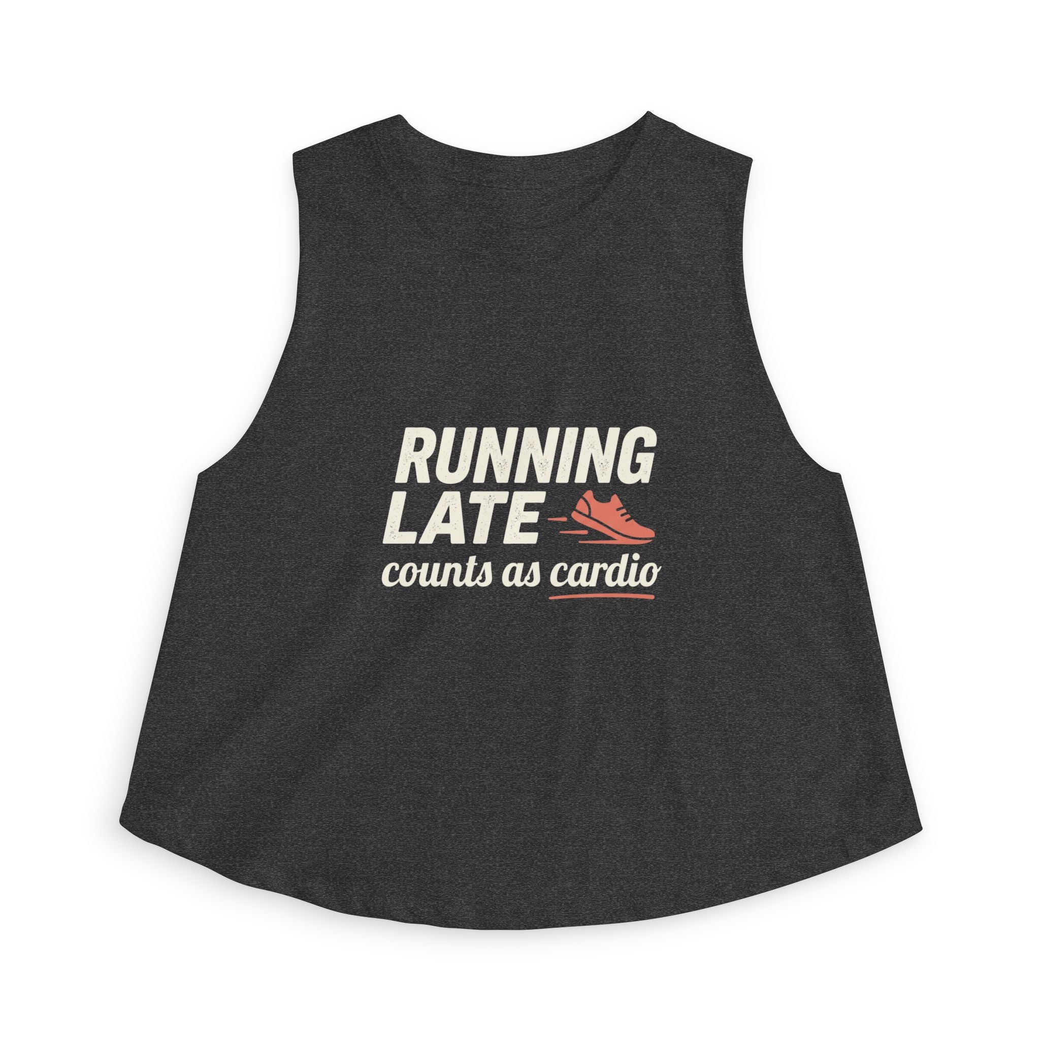 Running Late Counts as Cardio Women's Crop Top
