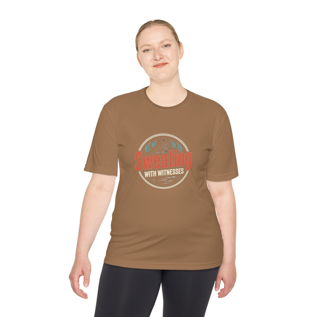 Sweating with Witnesses Unisex Moisture Wicking Tee