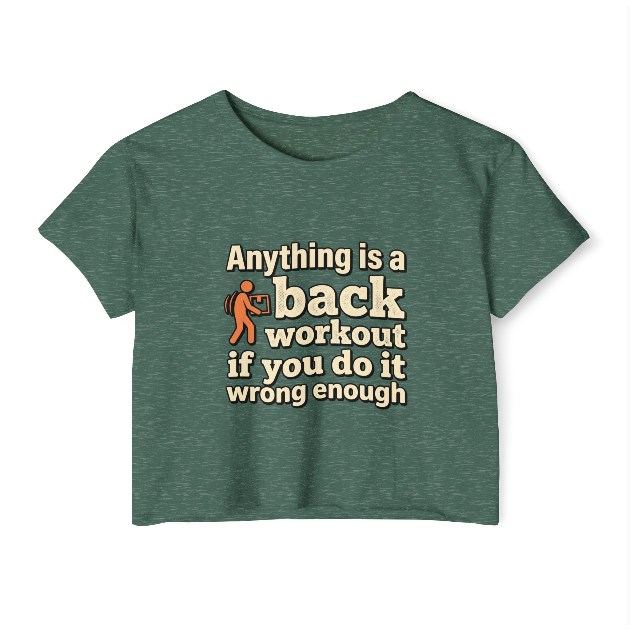 Anything is a Back Workout Women's Festival Crop Top