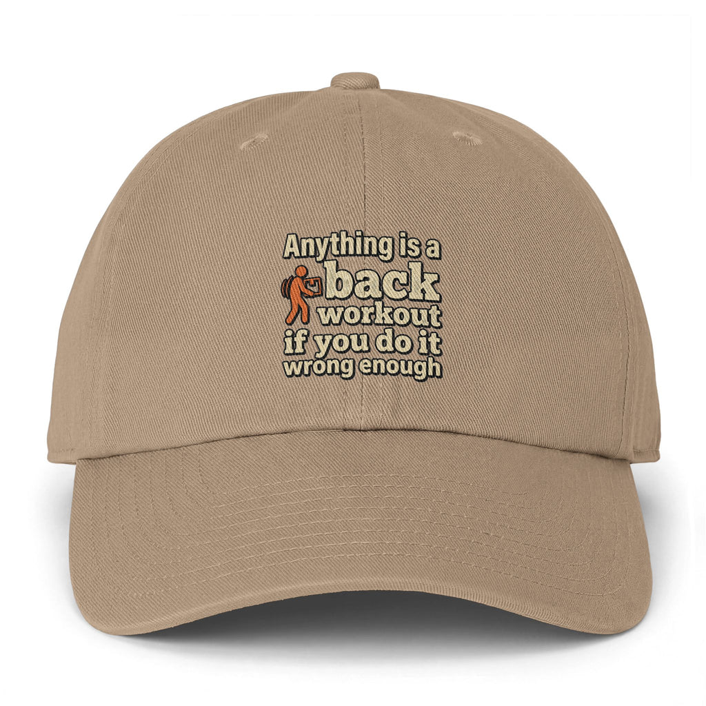 Anything is a Back Workout Clean Up Cap