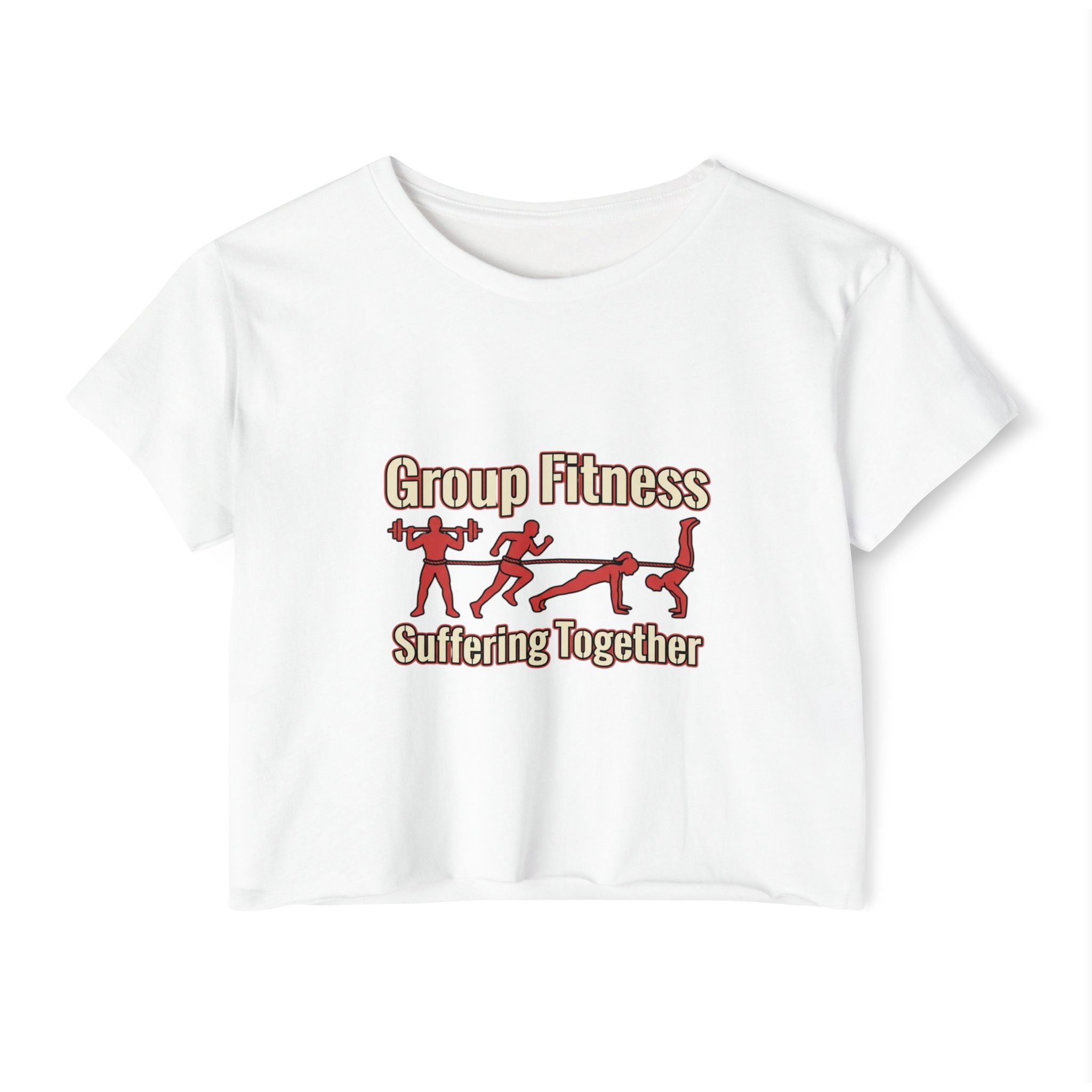 Group Fitness Suffering Together Women's Festival Crop Top