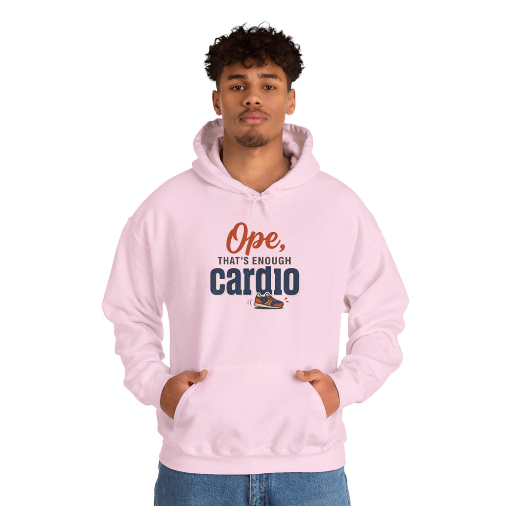 Ope, That's Enough Cardio Unisex Heavy Blend™ Hooded Sweatshirt