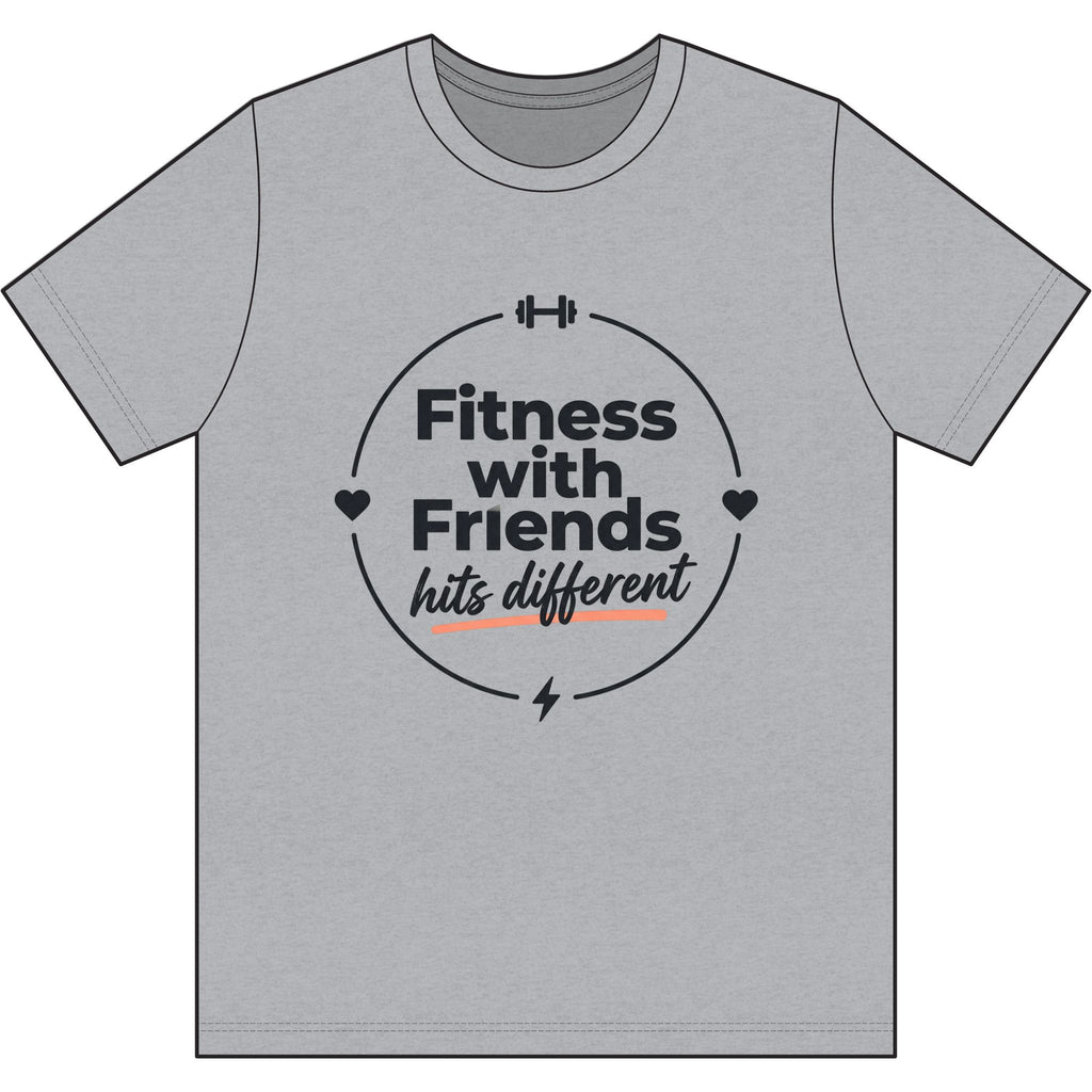 Fitness with Friends Hits Different Dri-Power 100% Polyester T-Shirt