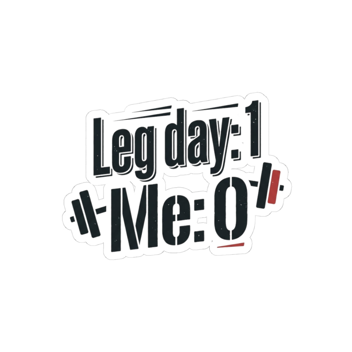 Leg Day Kiss-Cut Stickers