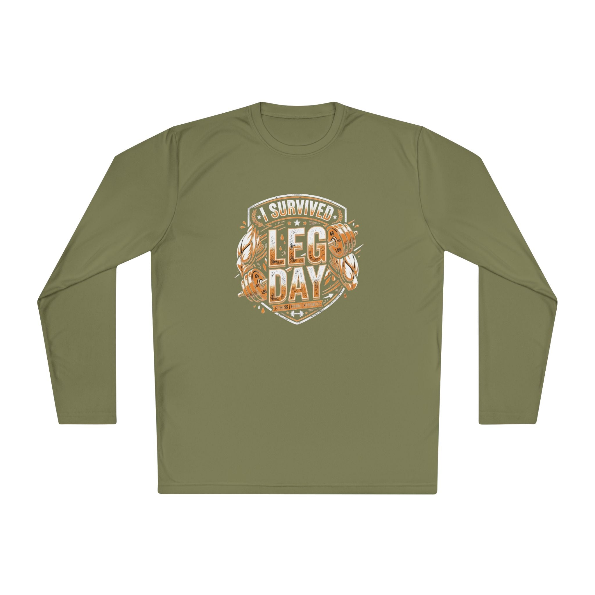 I Survived Leg Day Unisex Lightweight Long Sleeve Tee