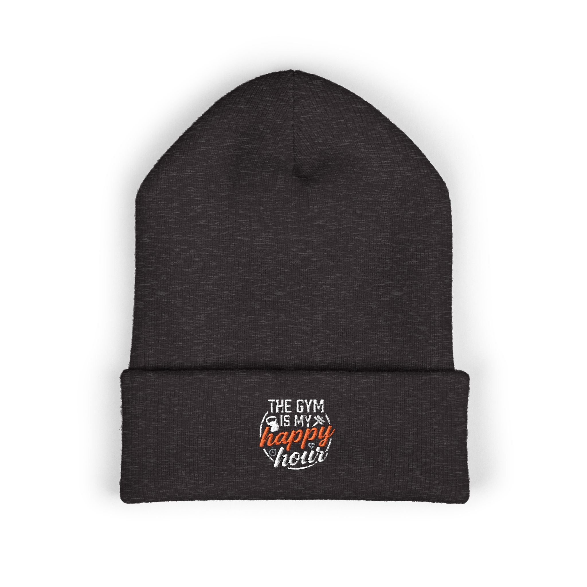 The Gym is My Happy Hour Classic Cuffed Beanie (Embroidery)