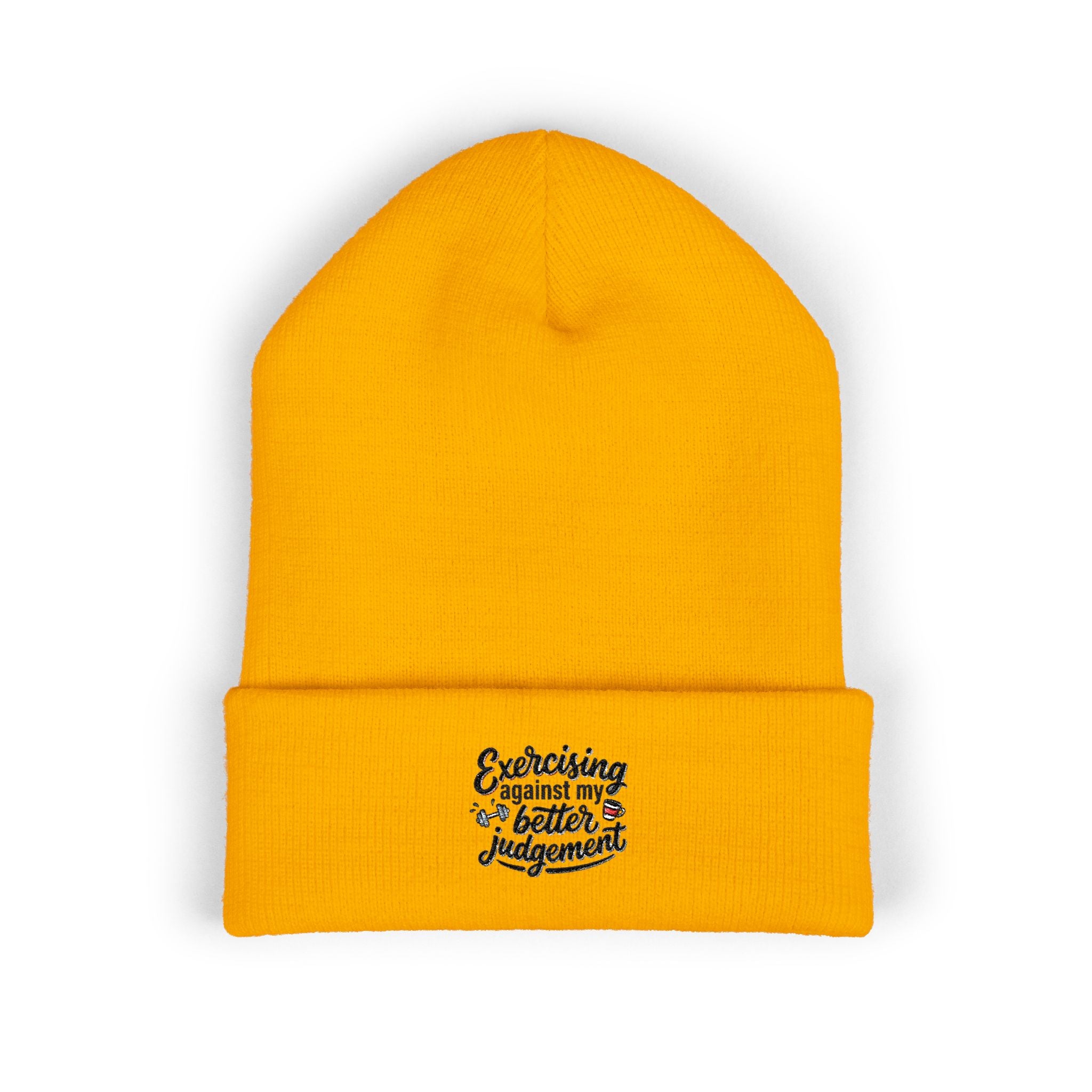Exercising Against My Better Judgement Classic Cuffed Beanie (Embroidery)