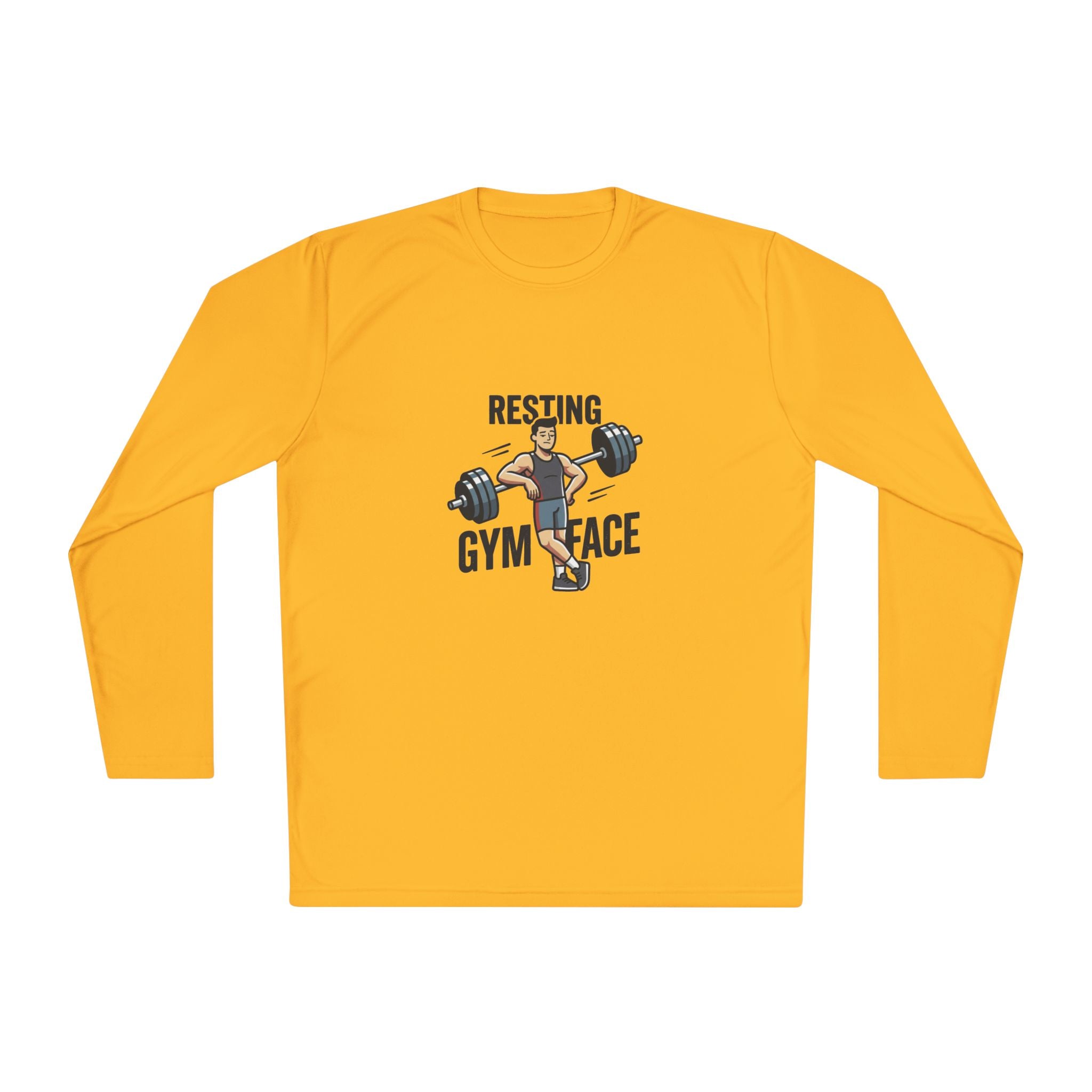 Resting Gym Face Unisex Lightweight Long Sleeve Tee