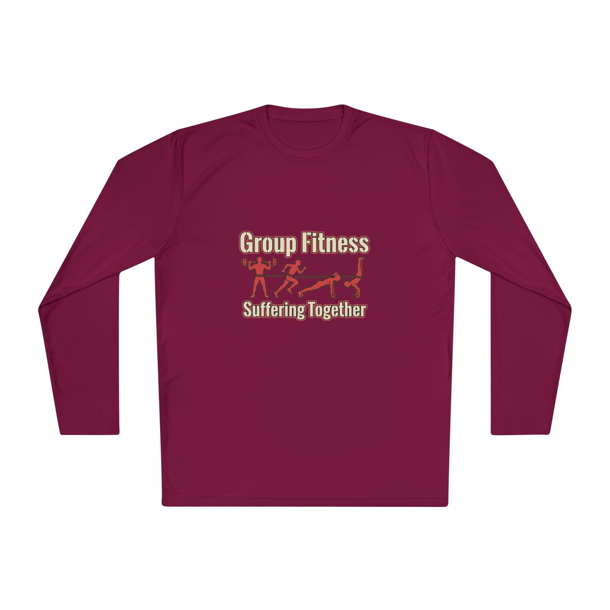 Group Fitness Suffering Together Unisex Lightweight Long Sleeve Tee