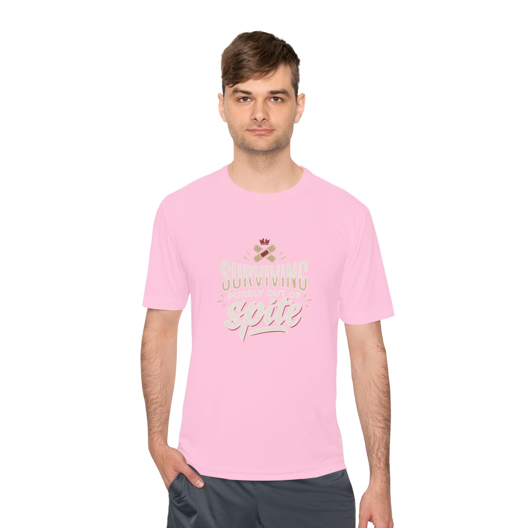 Surviving Purely Out of Spite Unisex Moisture Wicking Tee
