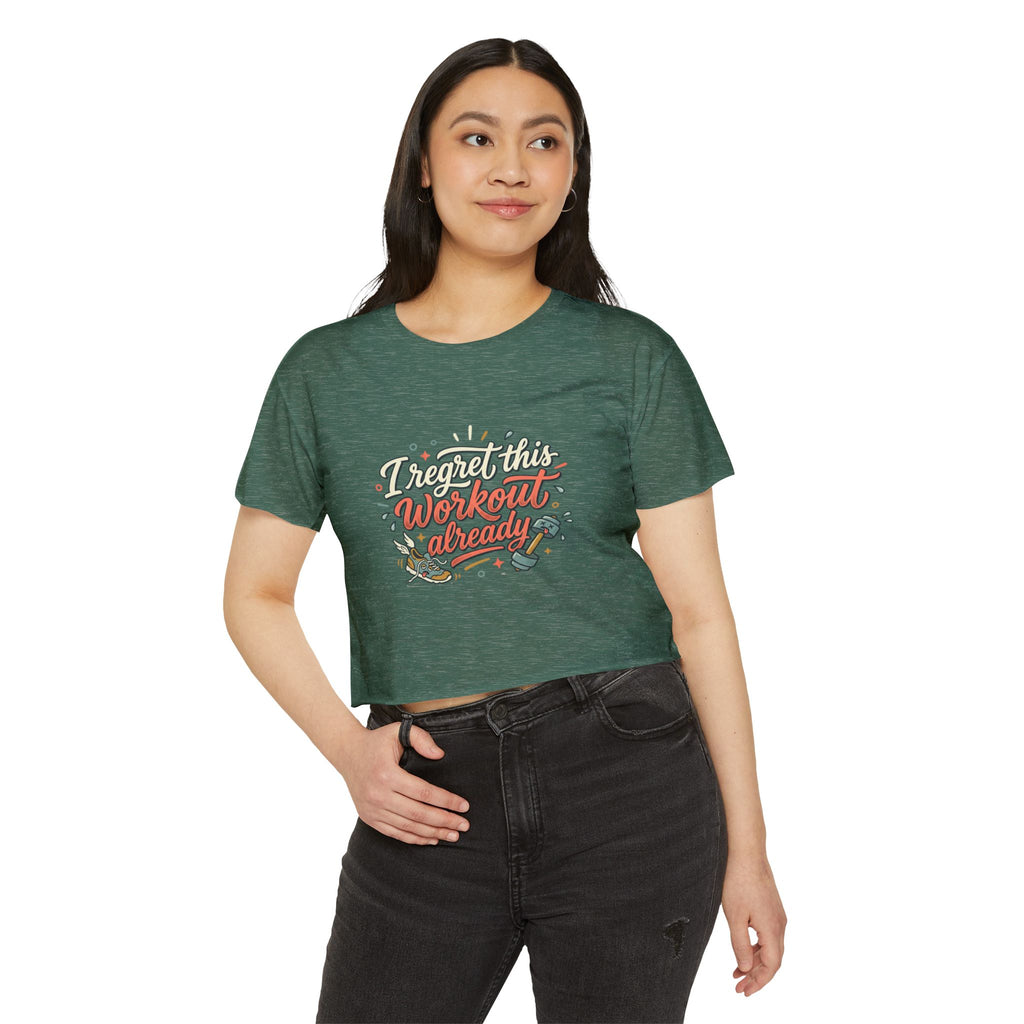 I Regret This Workout Already Women's Festival Crop Top