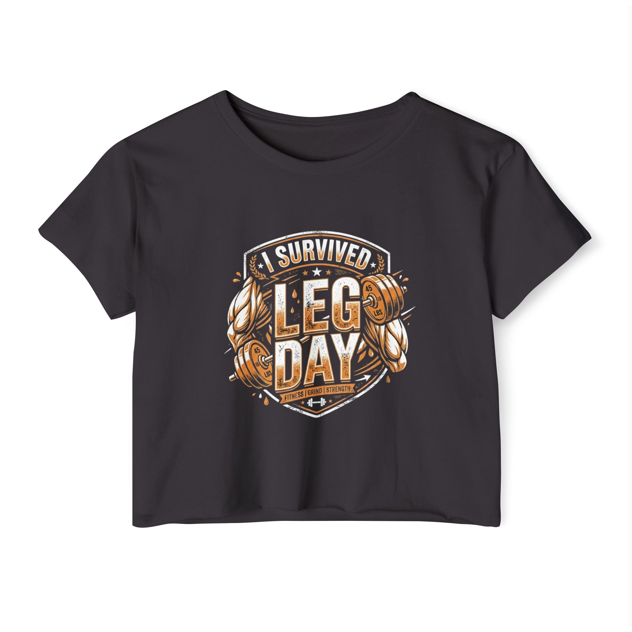 I Survived Leg Day Women's Festival Crop Top