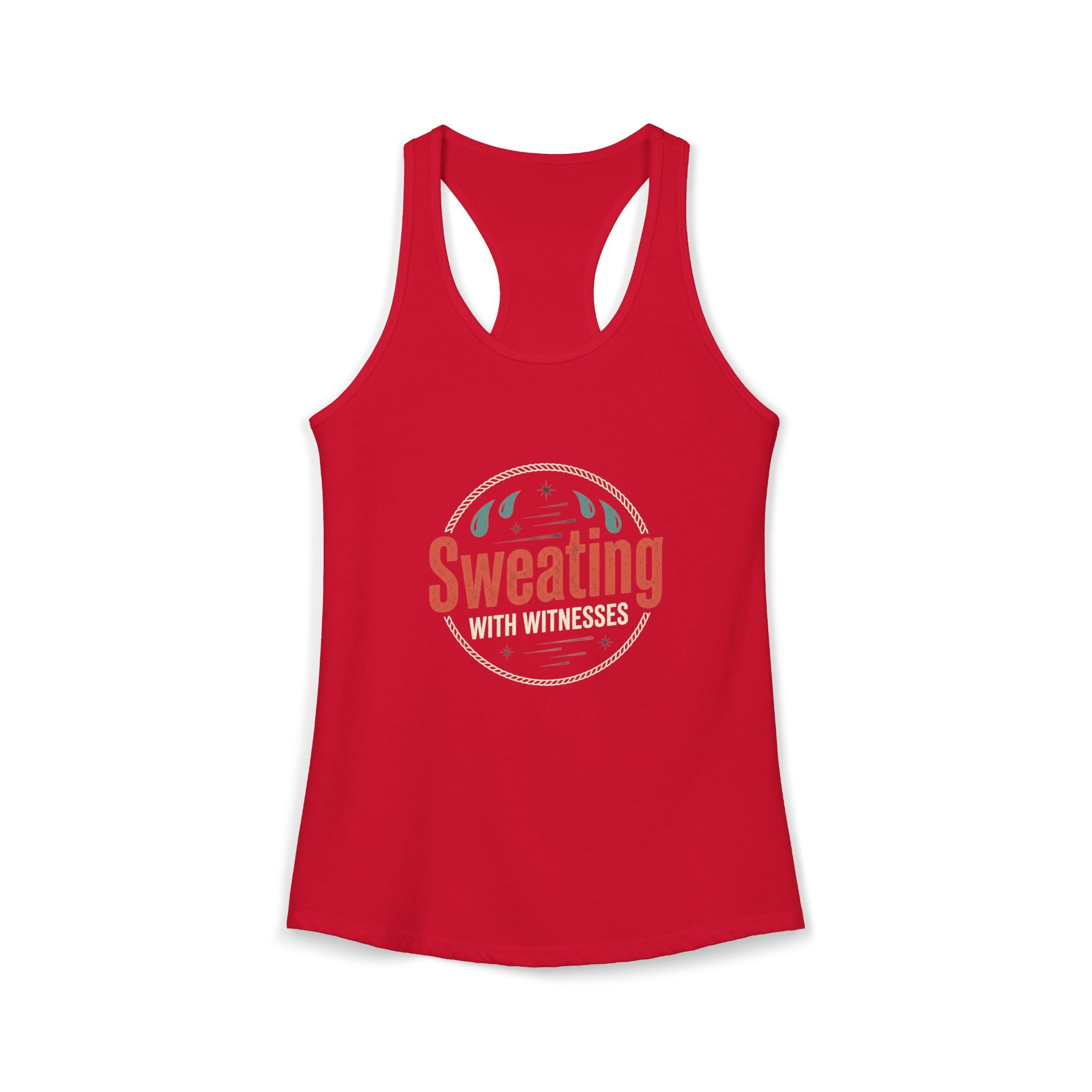 Sweating with Witnesses Women's Ideal Racerback Tank