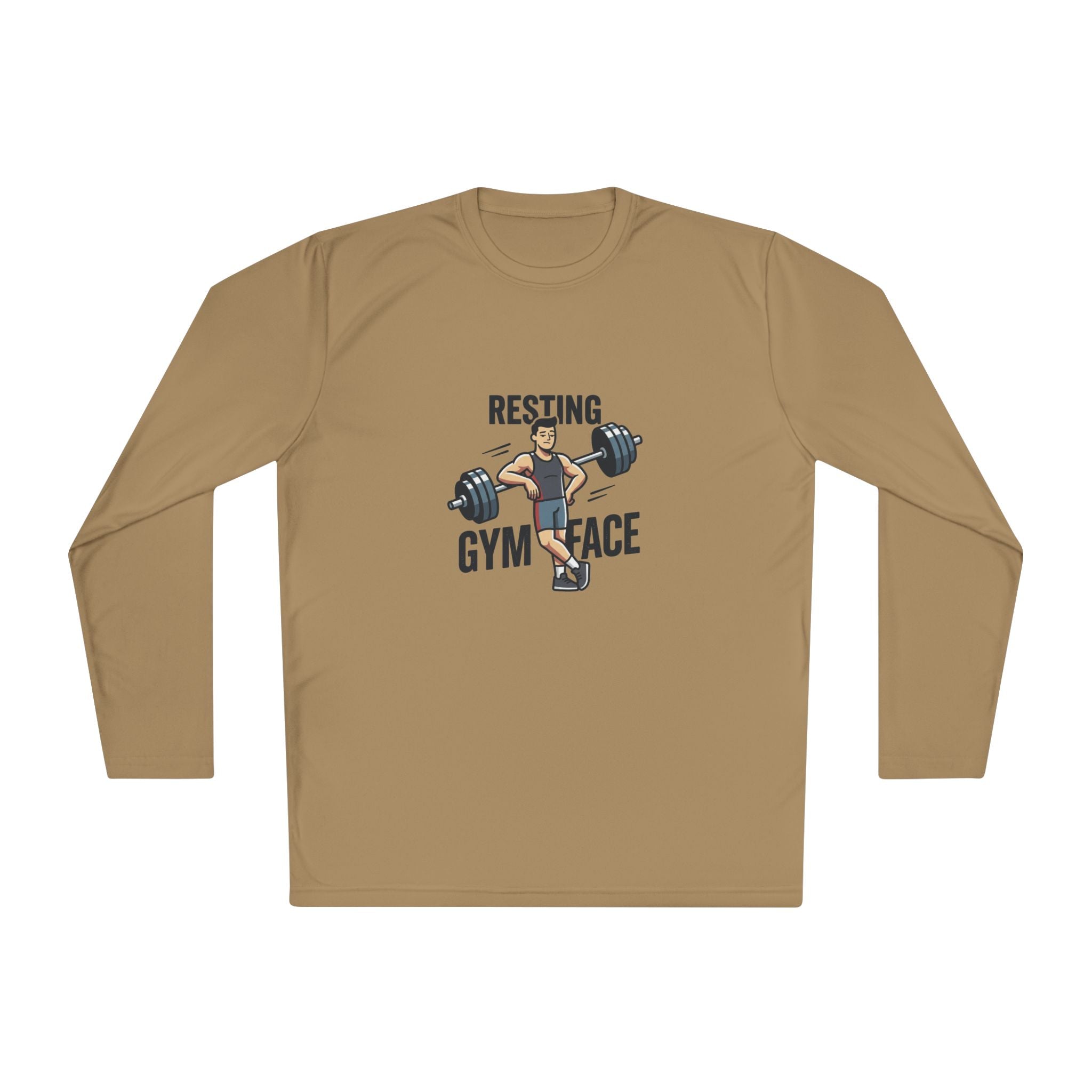 Resting Gym Face Unisex Lightweight Long Sleeve Tee