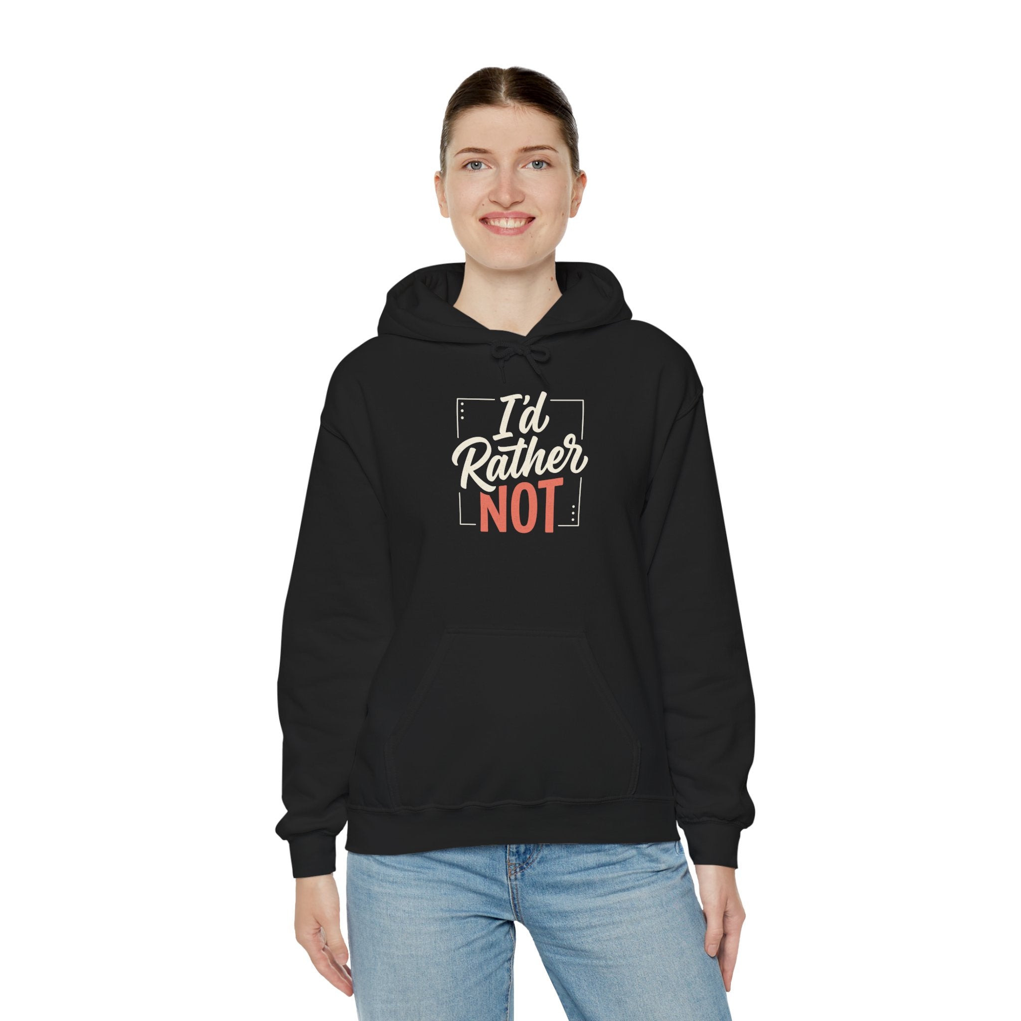 I'd Rather Not Unisex Heavy Blend™ Hooded Sweatshirt
