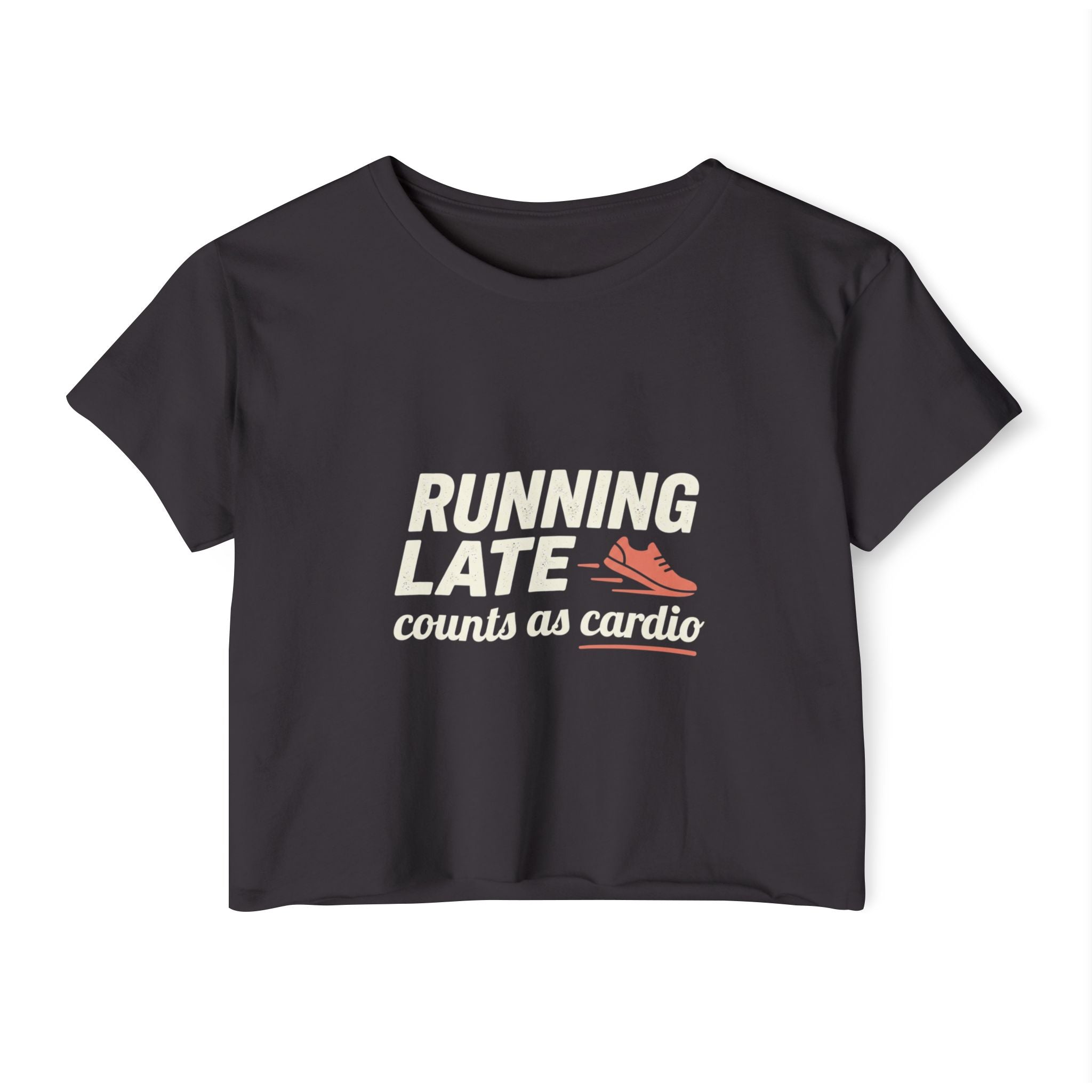 Running Late Counts as Cardio Women's Festival Crop Top