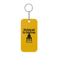 Working Out For Future Me Double-Sided Keychain Charm