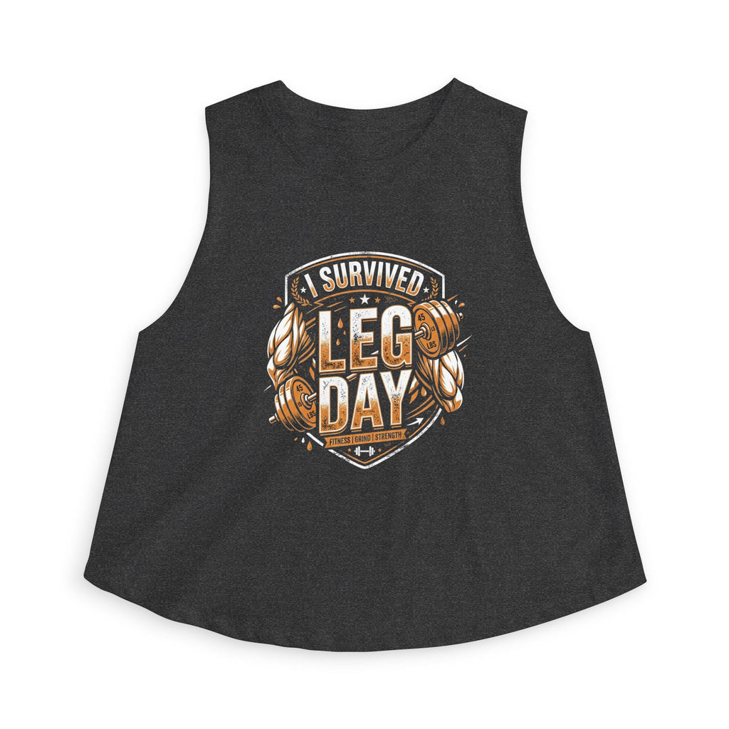 I Survived Leg Day Women's Crop Top