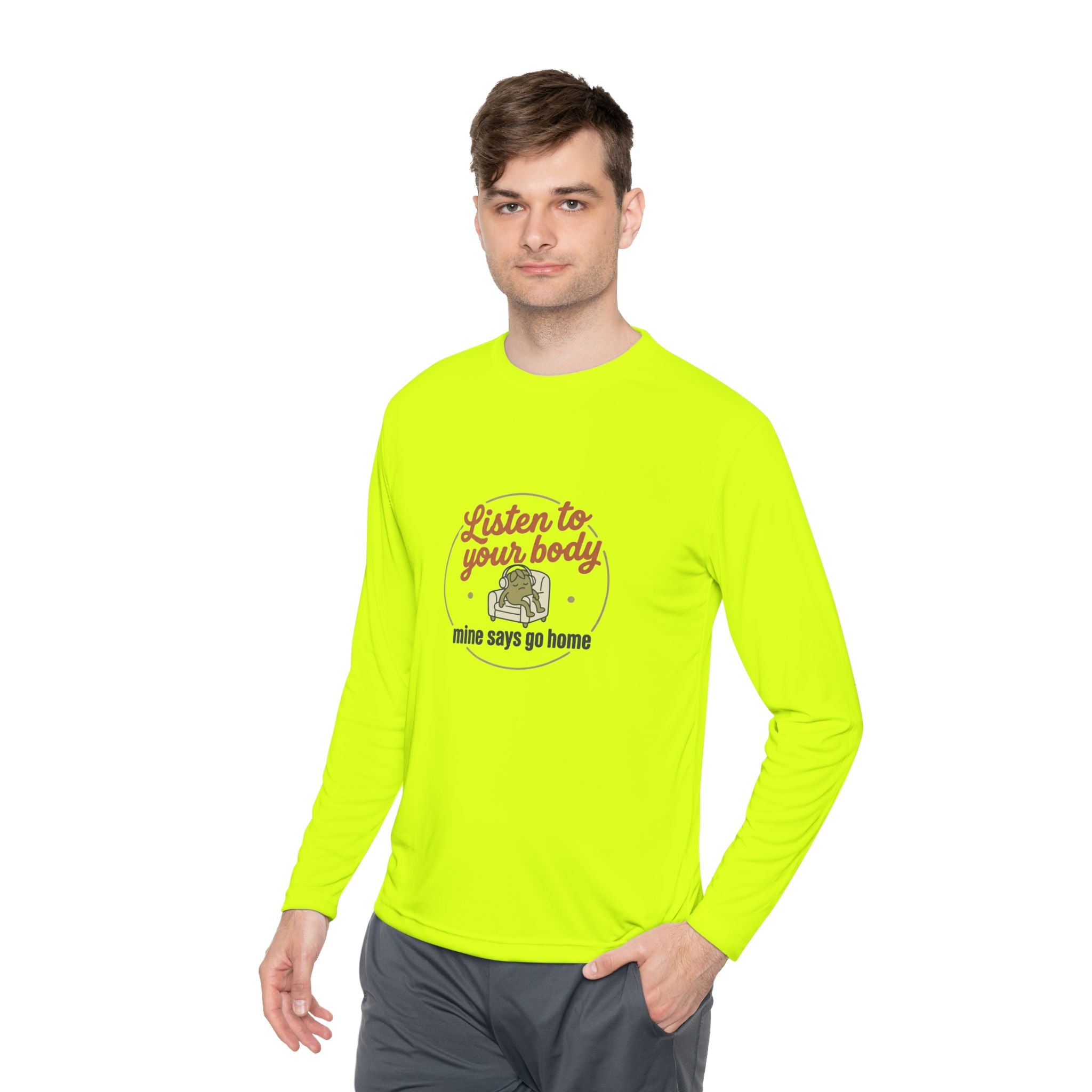 Listen to Your Body Unisex Lightweight Long Sleeve Tee