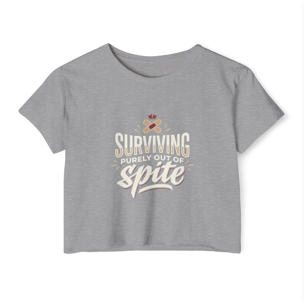 Surviving Purely Out of Spite Women's Festival Crop Top