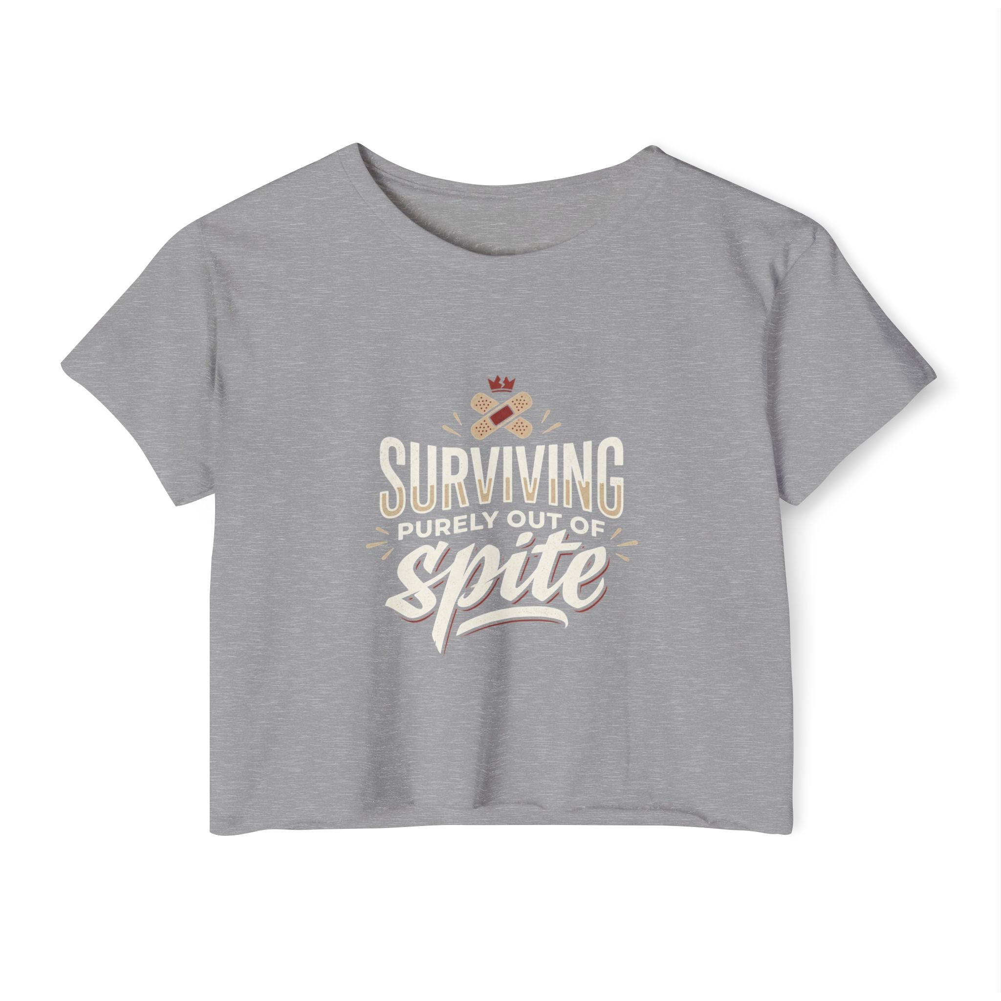 Surviving Purely Out of Spite Women's Festival Crop Top