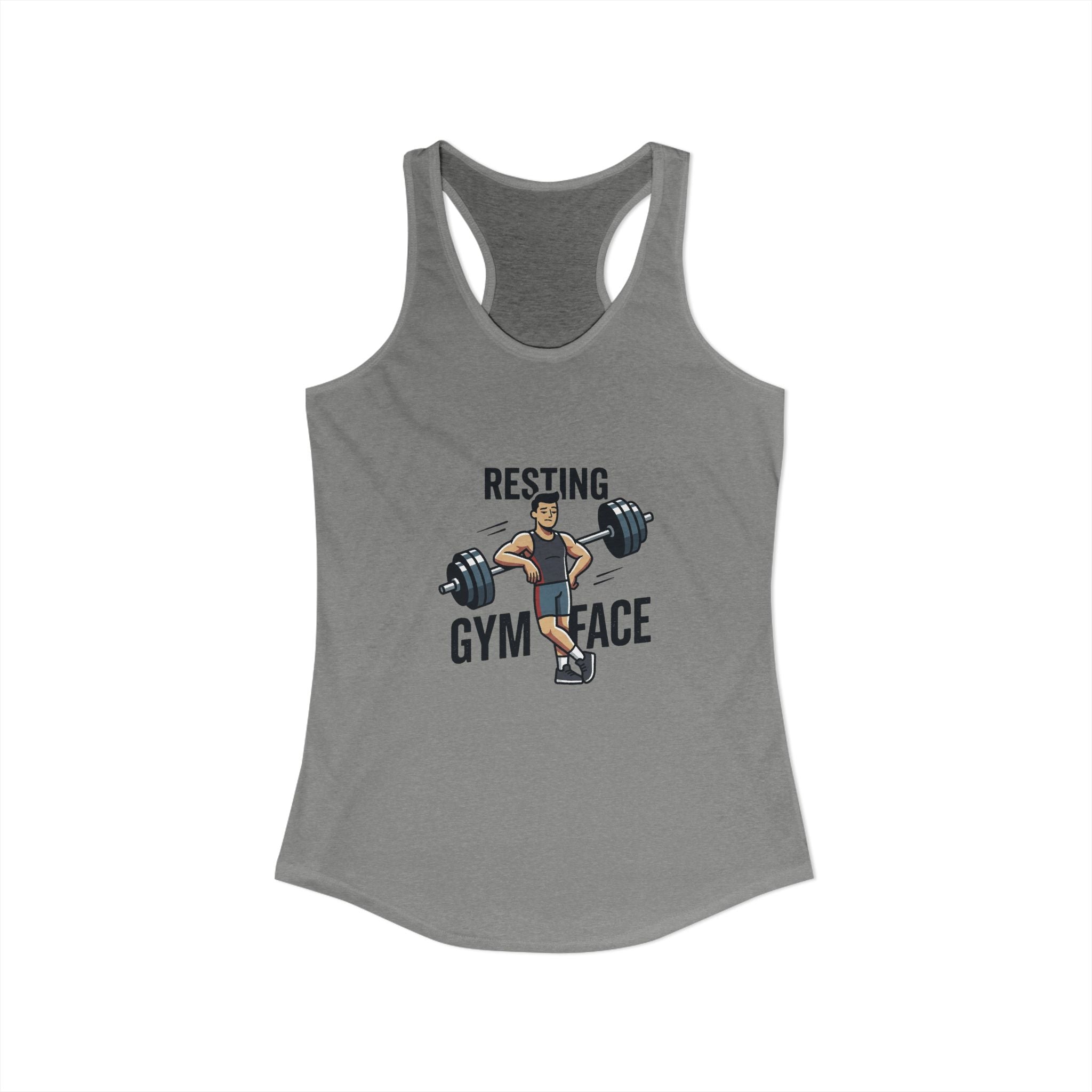 Resting Gym Face Women's Ideal Racerback Tank