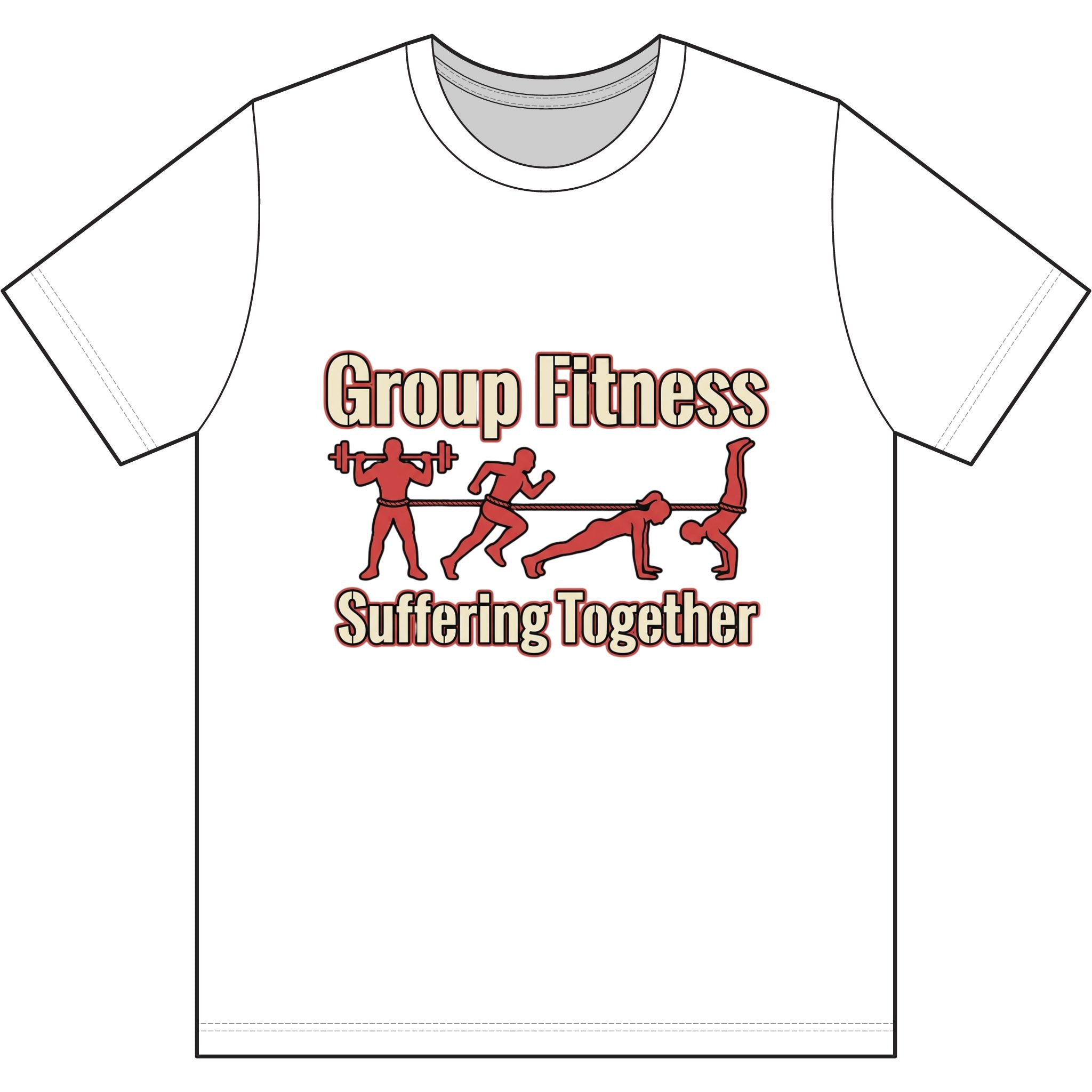 Group Fitness Suffering Together Dri-Power 100% Polyester T-Shirt