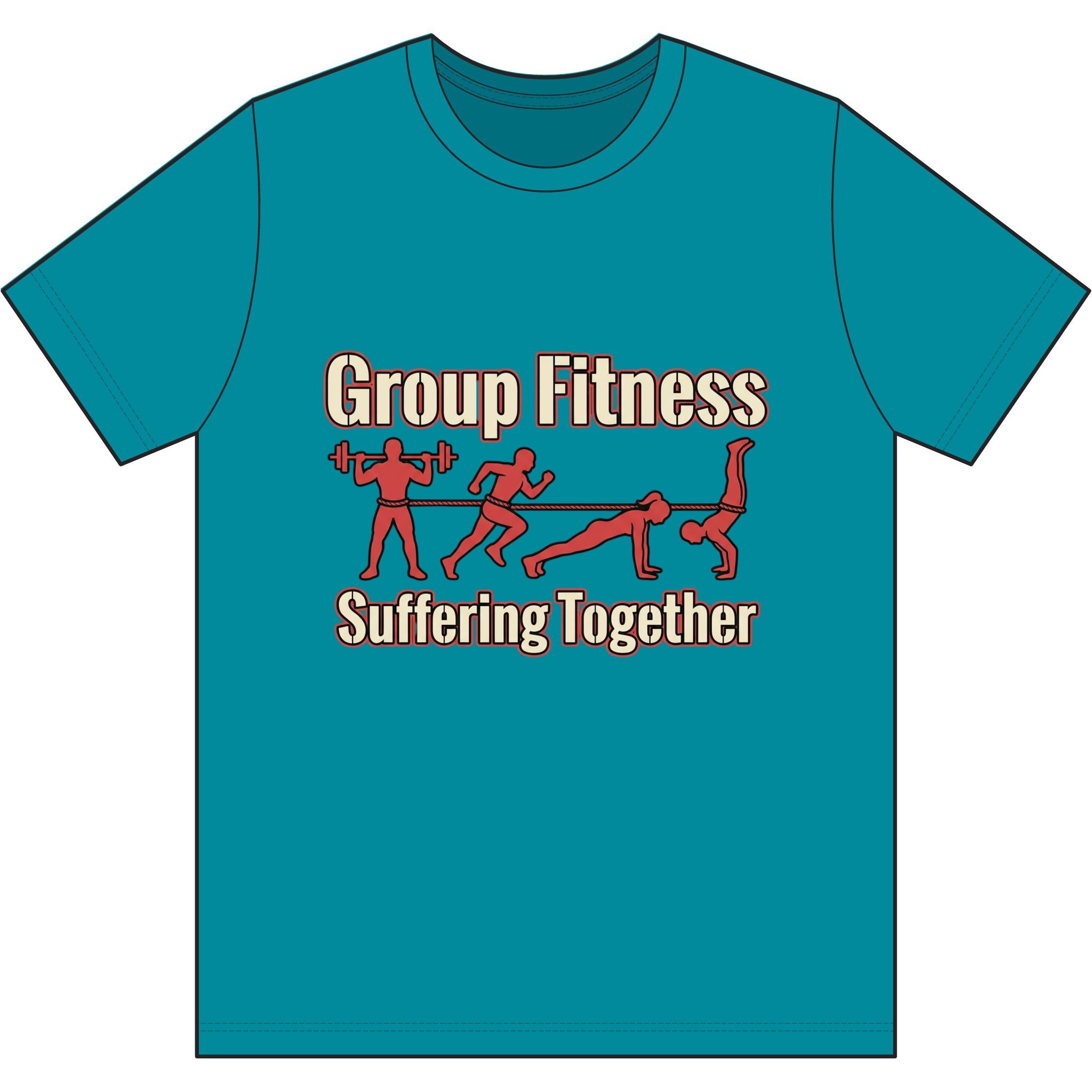 Group Fitness Suffering Together Dri-Power 100% Polyester T-Shirt