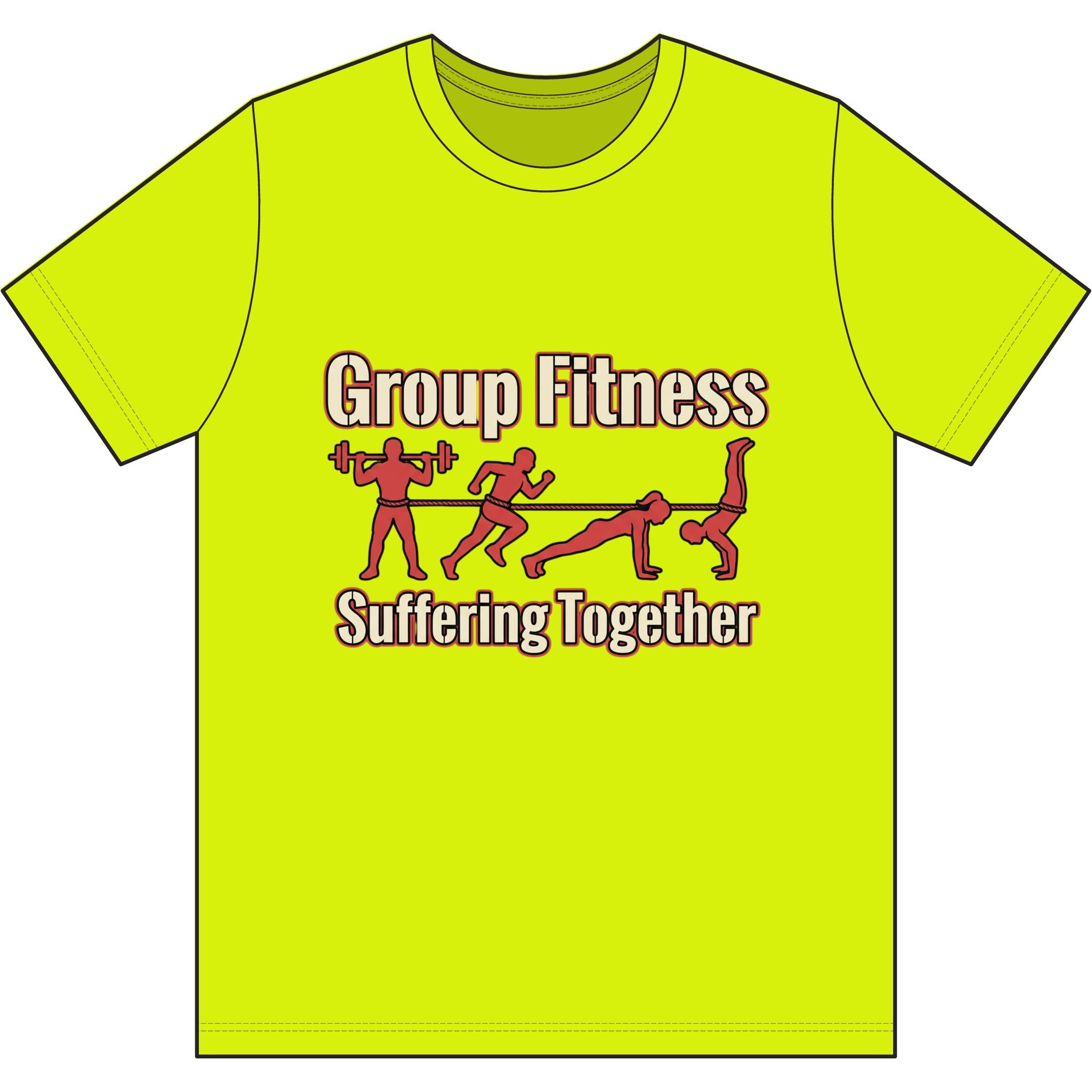 Group Fitness Suffering Together Dri-Power 100% Polyester T-Shirt