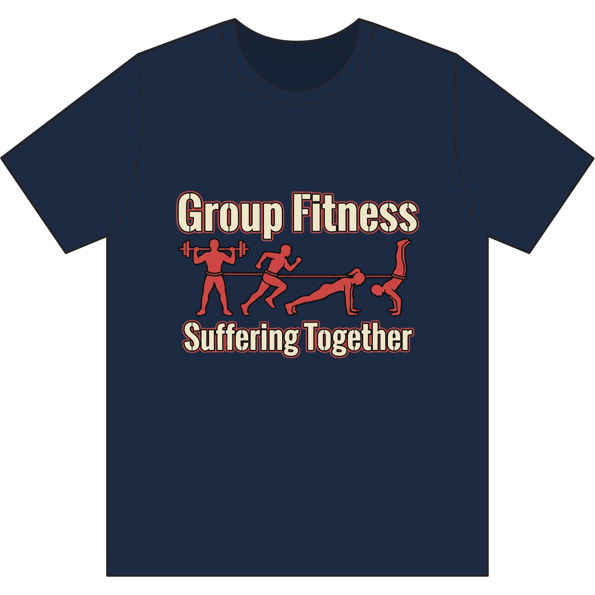Group Fitness Suffering Together Dri-Power 100% Polyester T-Shirt