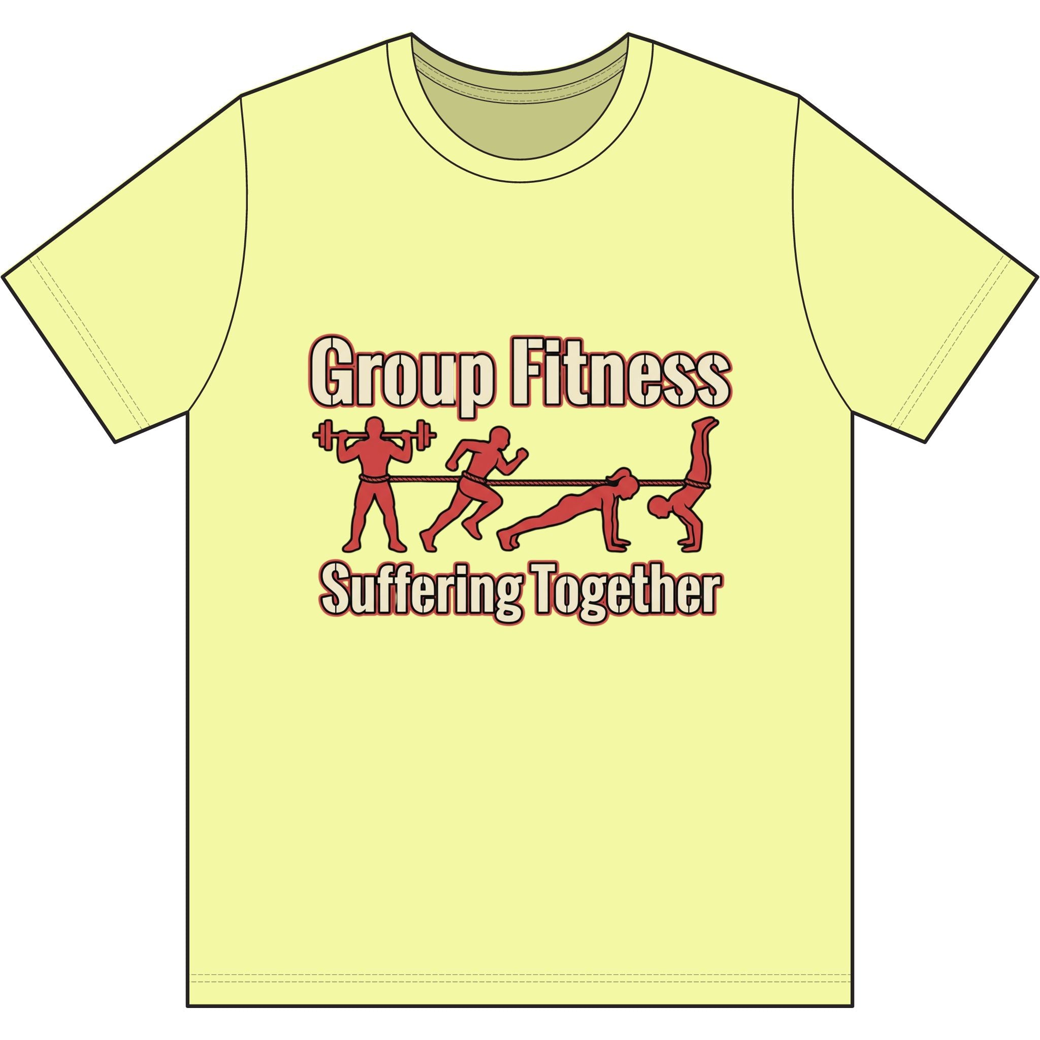 Group Fitness Suffering Together Dri-Power 100% Polyester T-Shirt