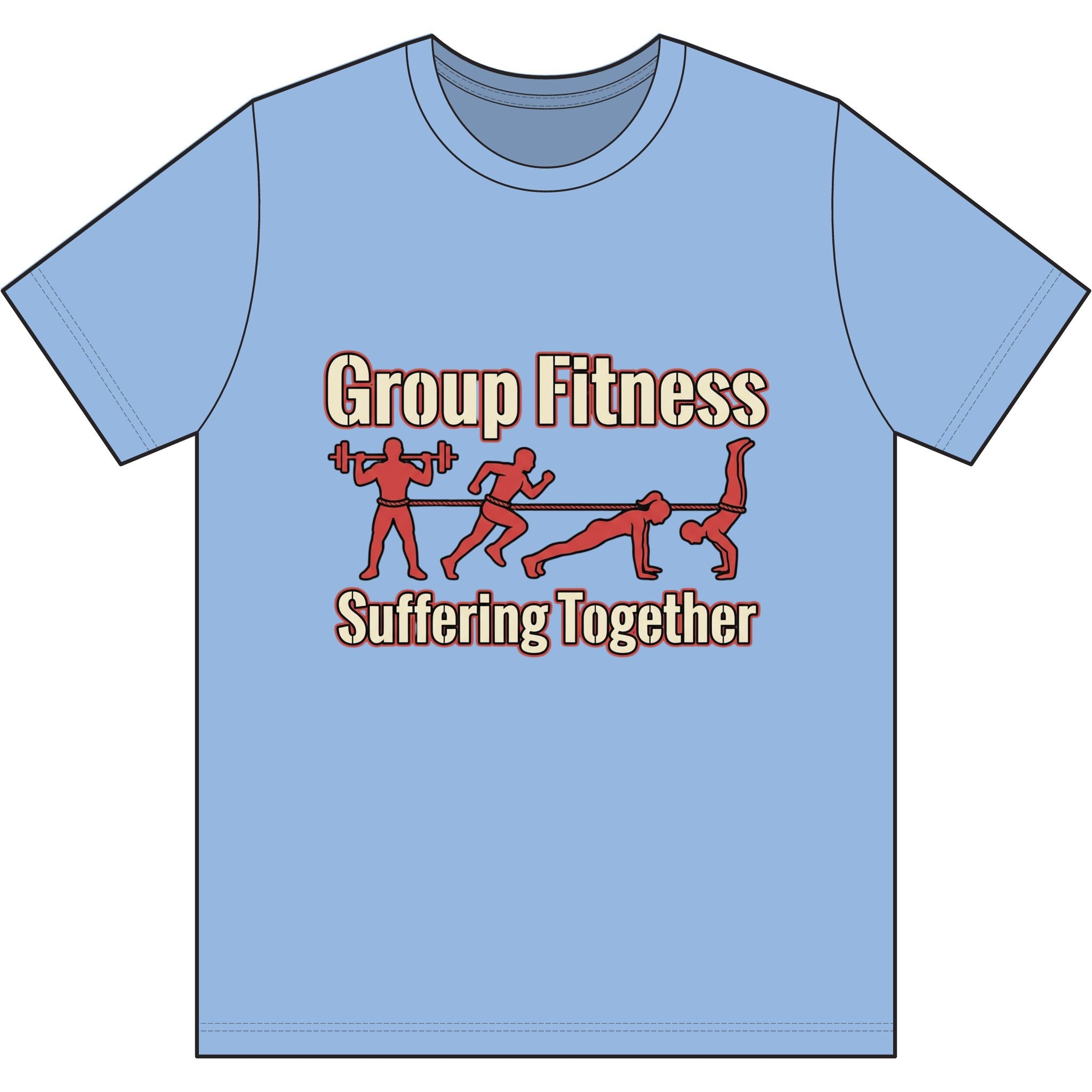 Group Fitness Suffering Together Dri-Power 100% Polyester T-Shirt