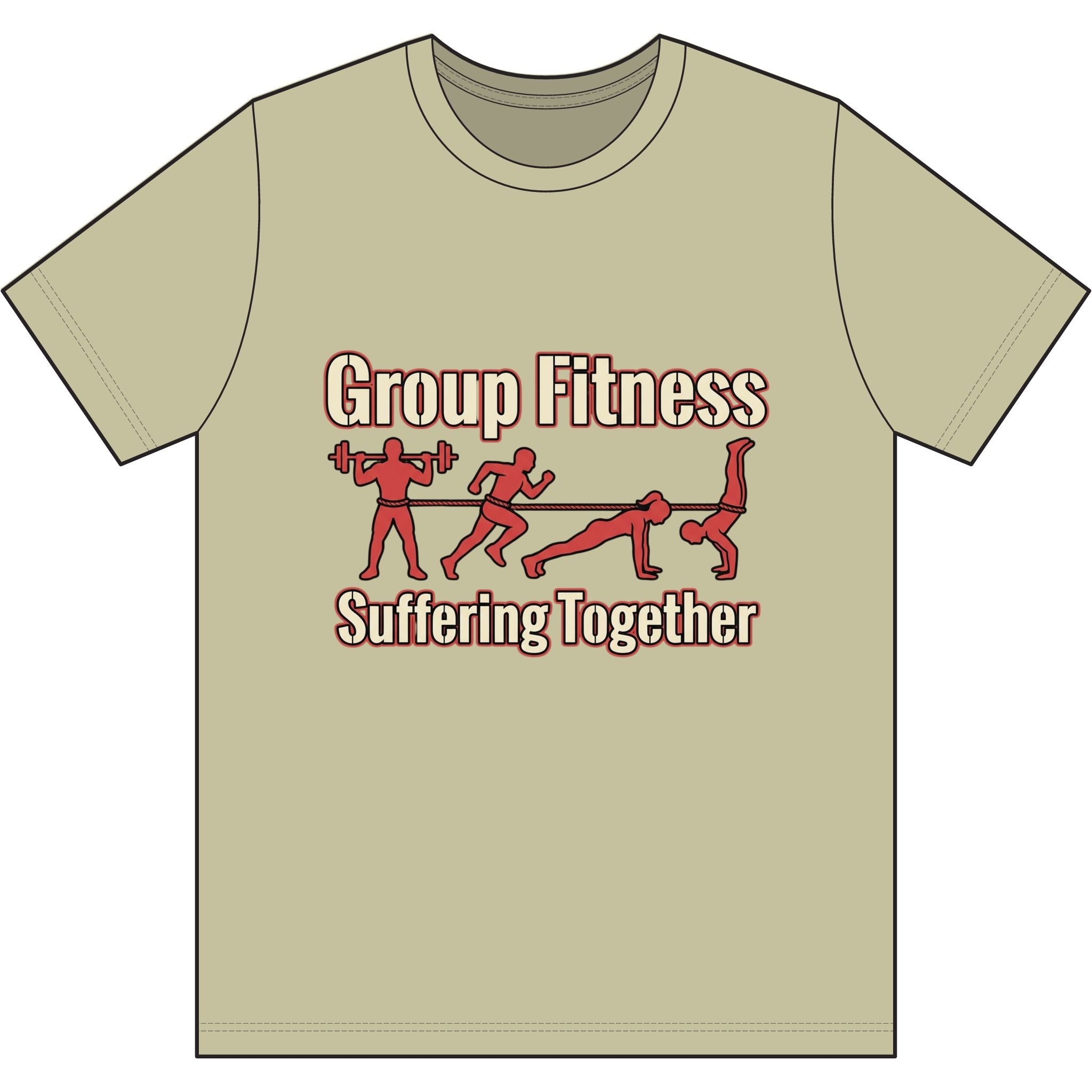 Group Fitness Suffering Together Dri-Power 100% Polyester T-Shirt