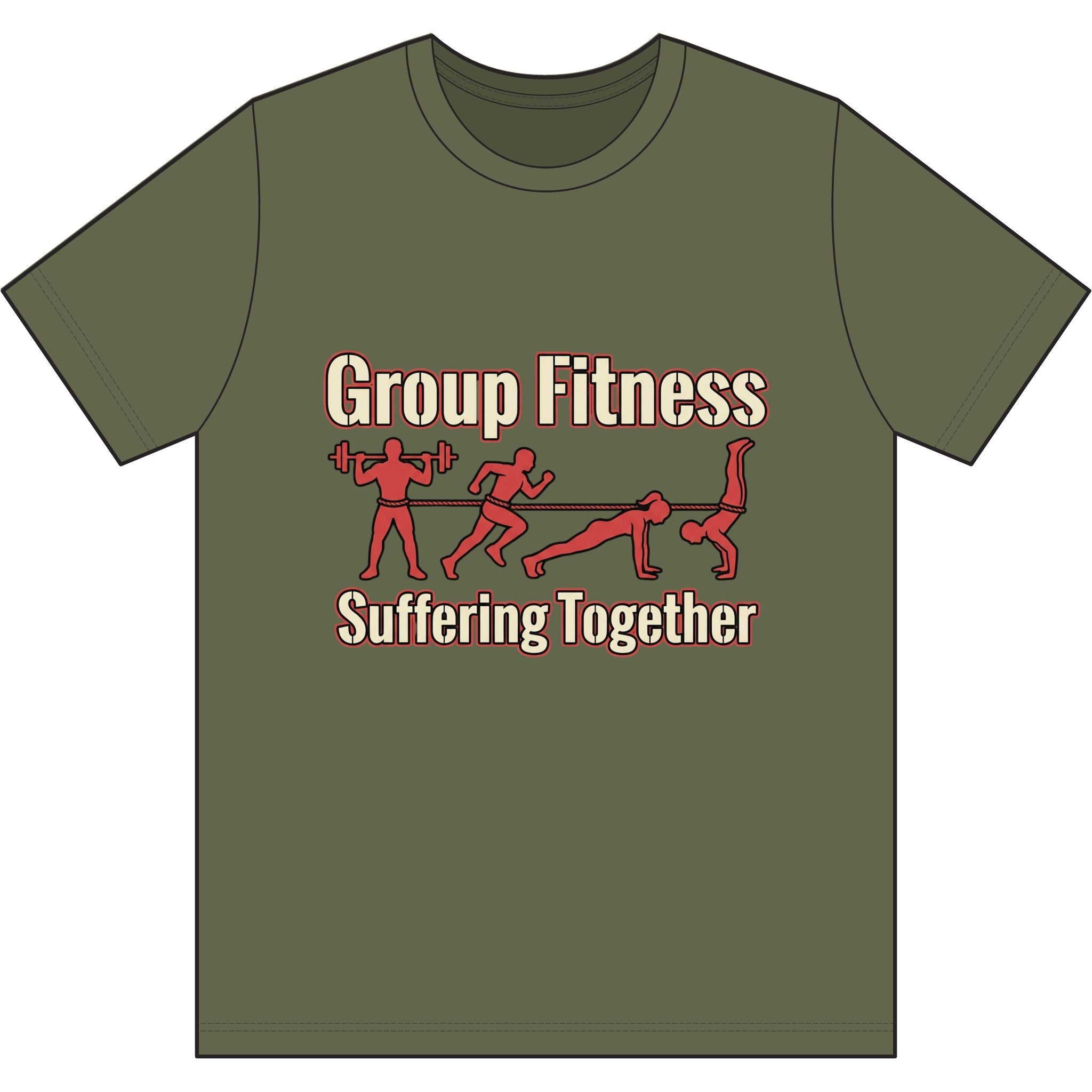 Group Fitness Suffering Together Dri-Power 100% Polyester T-Shirt