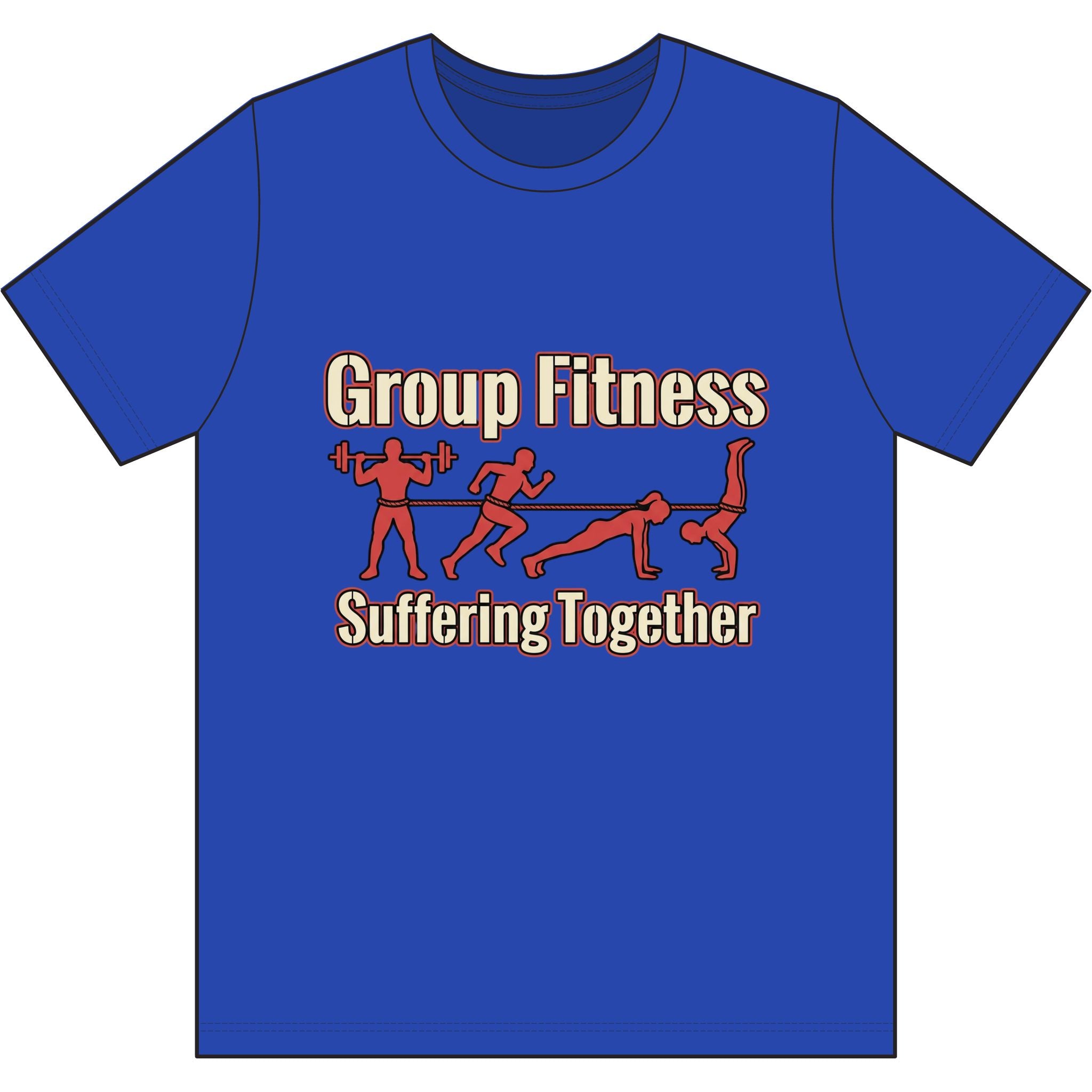 Group Fitness Suffering Together Dri-Power 100% Polyester T-Shirt