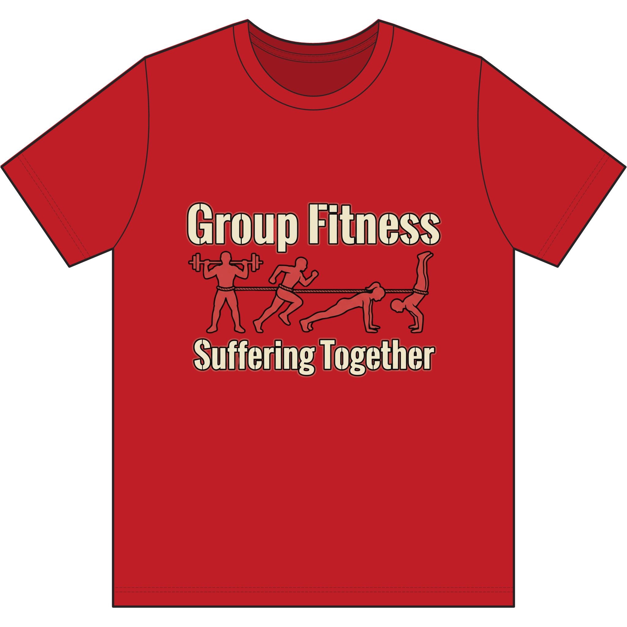Group Fitness Suffering Together Dri-Power 100% Polyester T-Shirt