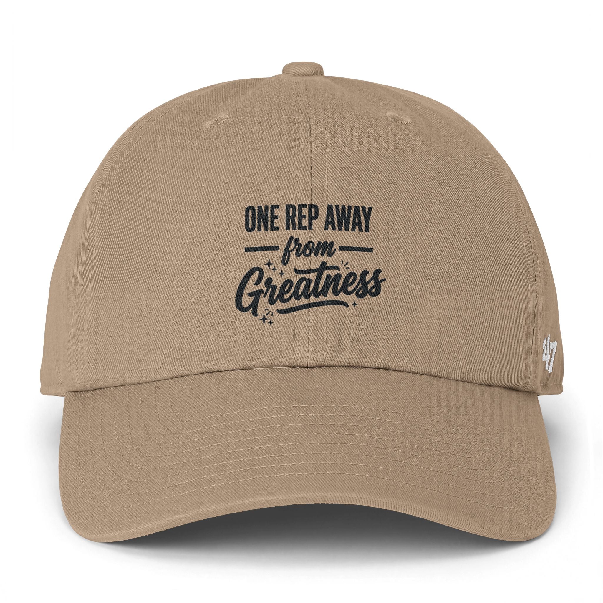 One Rep Away From Greatness Clean Up Cap