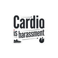 Cardio is Harassment Kiss-Cut Stickers