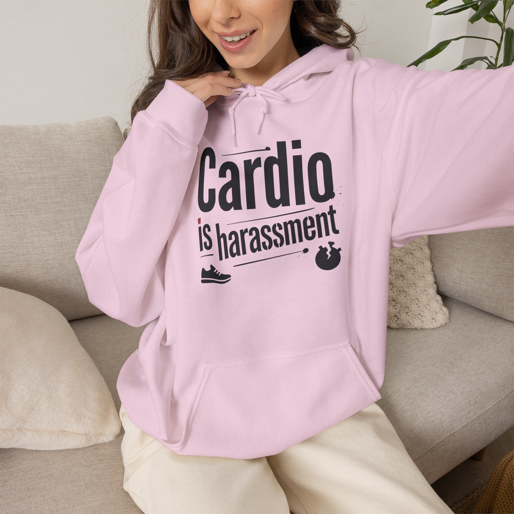 Cardio is Harassment Unisex Heavy Blend™ Hooded Sweatshirt