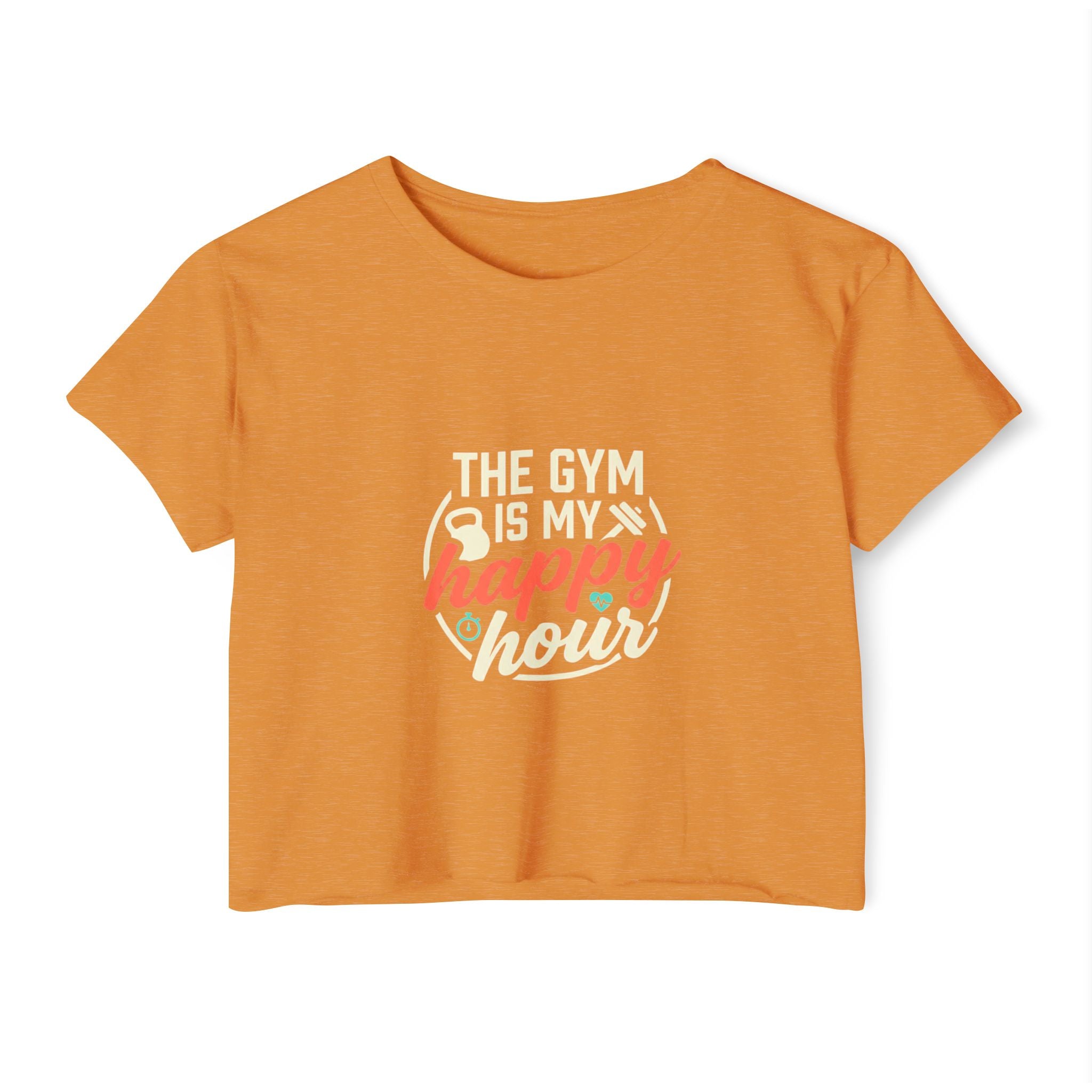 The Gym is My Happy Hour Women's Festival Crop Top