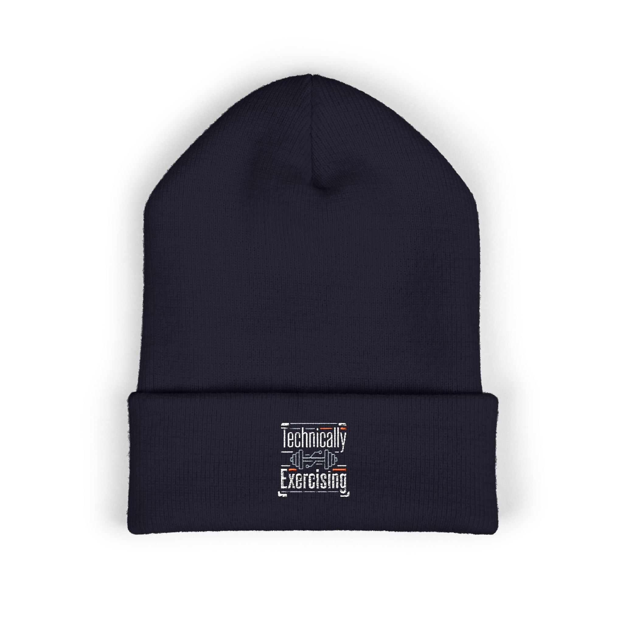 Technically Exercising Classic Cuffed Beanie (Embroidery)