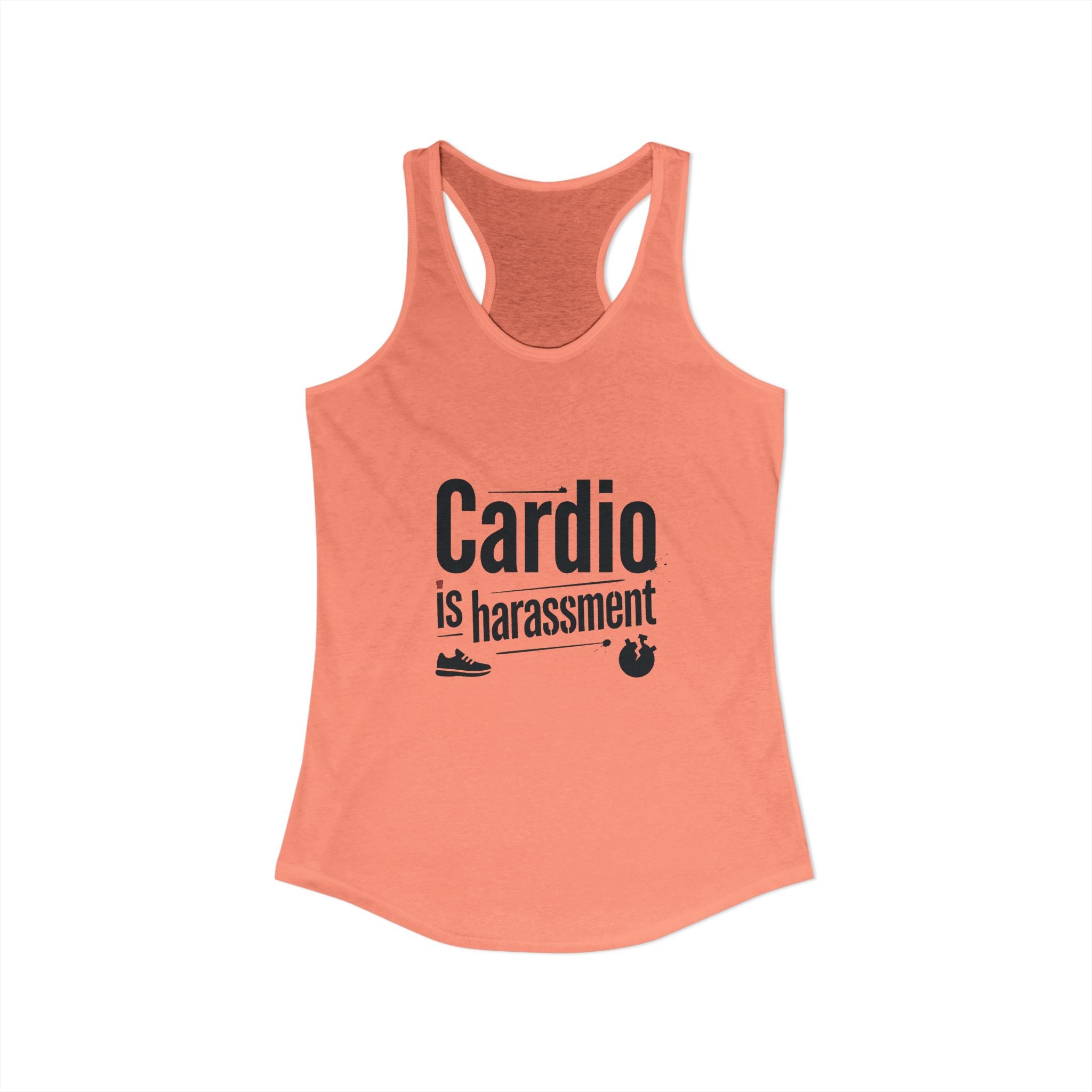 Cardio is Harassment Women's Ideal Racerback Tank